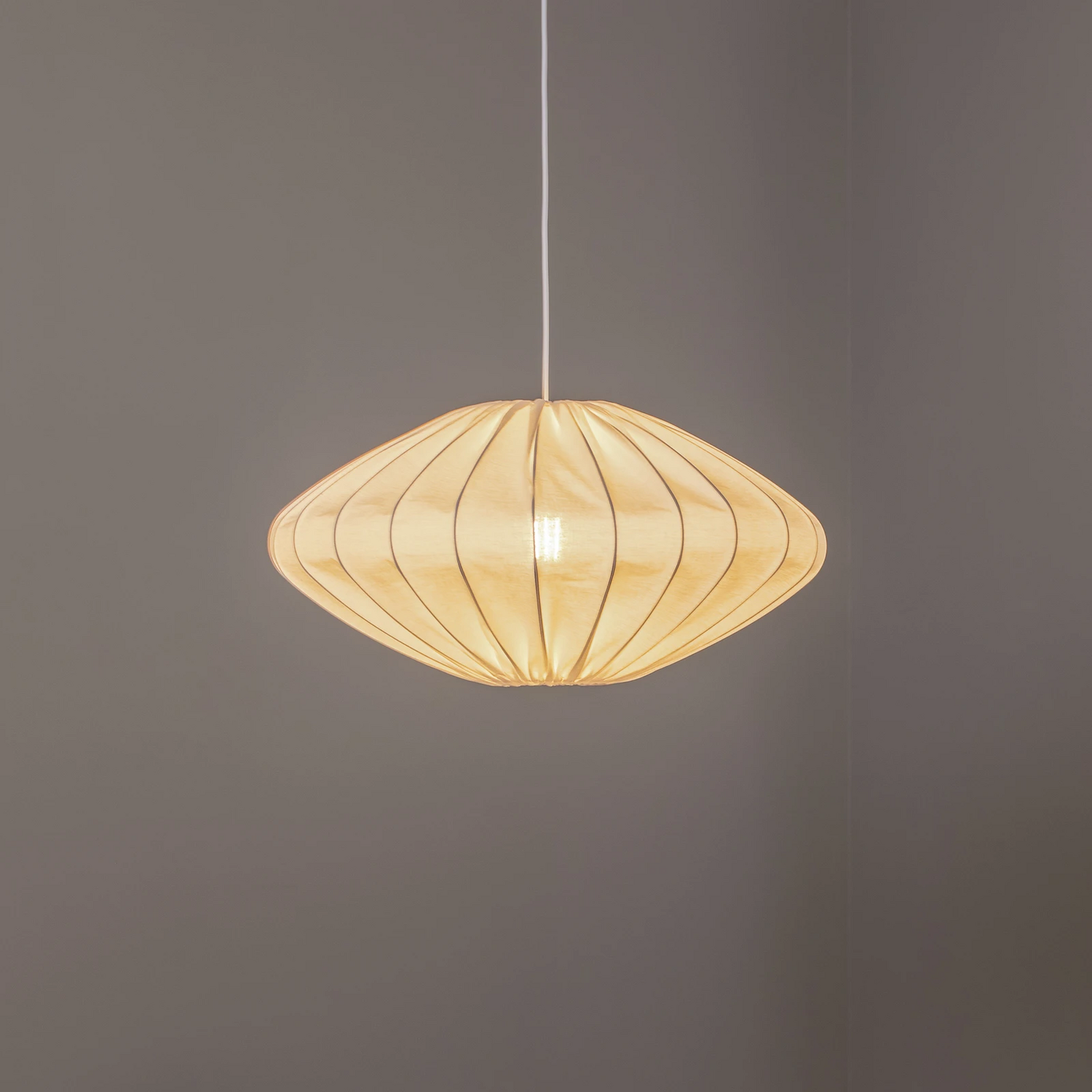 Envostar Orlanda Hängelampe Baumwolle Weiß Ellipse Deckenlampe Lampe Leuchte B-Ware - 4251911782509