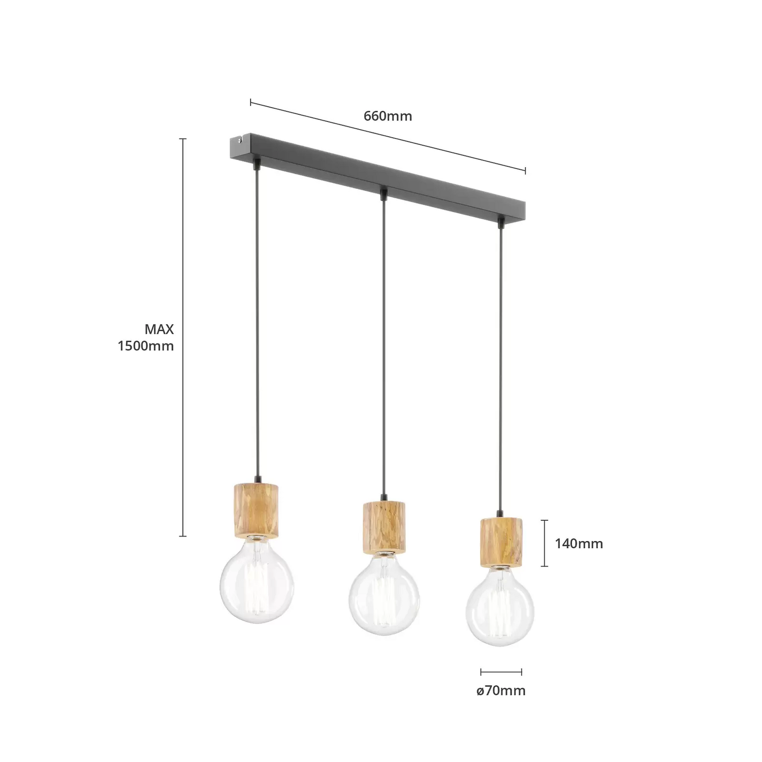 Envostar Terra Hängelampe Hängeleuchte Lampe Leuchte Pendellampe Pendelleuc348 B-Ware - 4251911723526