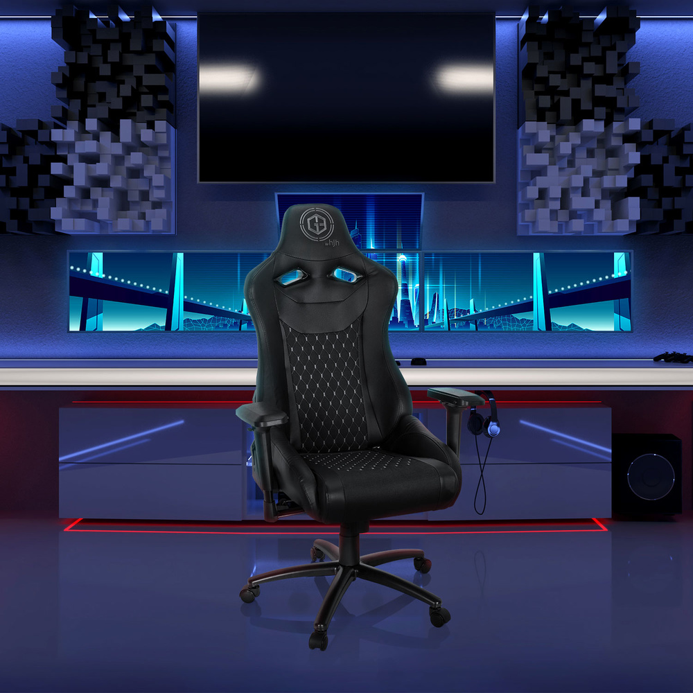 Hjh Office Gaming Stuhl Bürostuhl Gamebreaker Sx 04 Stoff Kunstleder Schwarz B-Ware - 4064323000426