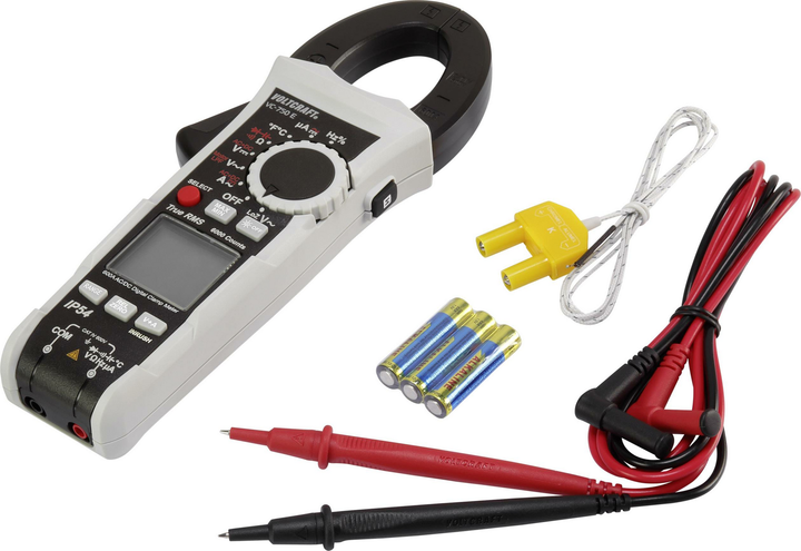 VOLTCRAFT Stromzange Hand-Multimeter kalibriert digital Spritzwassergeschützt