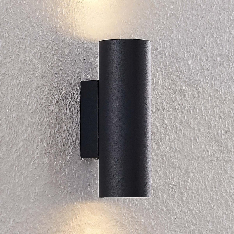 B-Ware Lindby Joffrey Wandleuchte Wandlampe Lampe Leuchte Up Down Light Indoor Schwarz