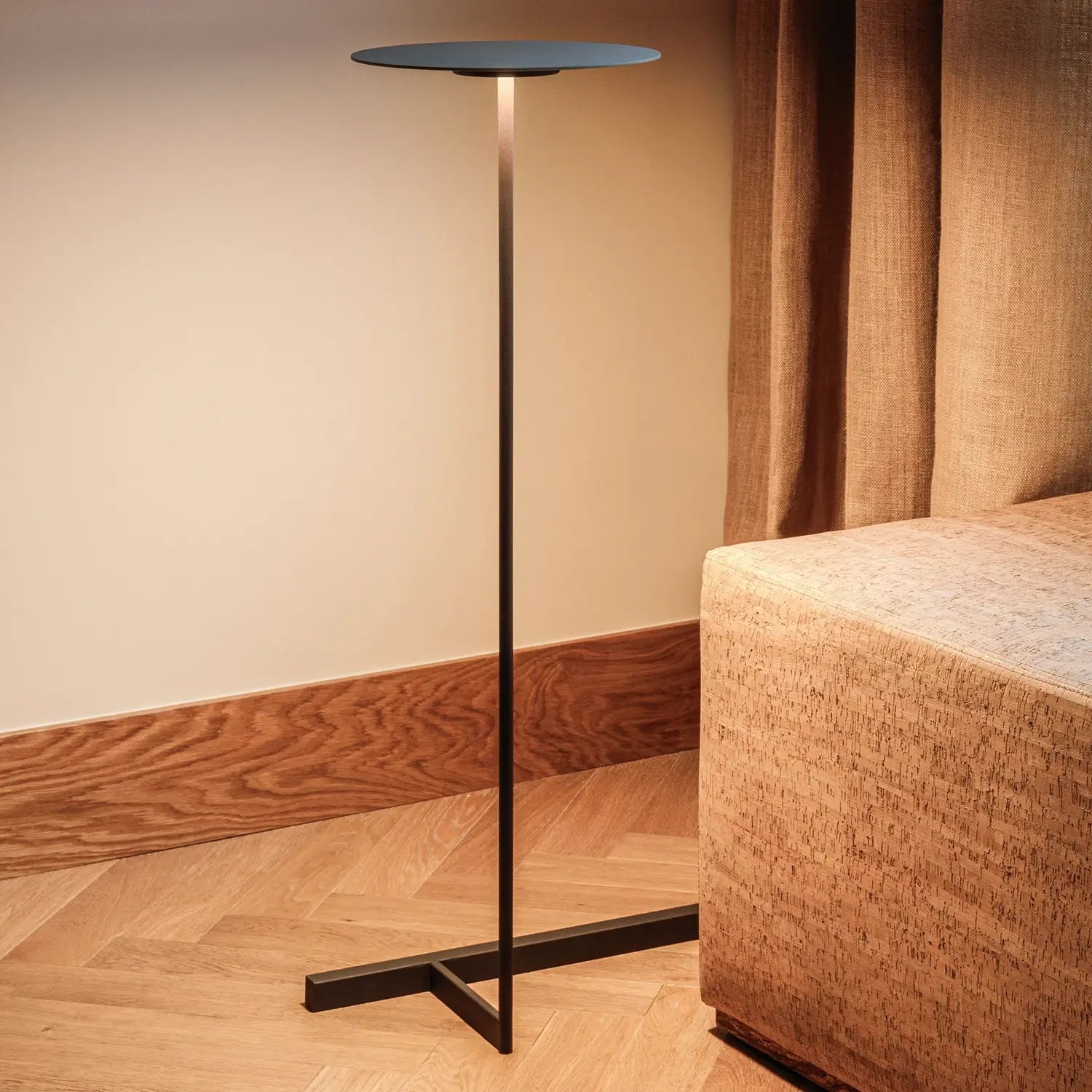 B-Ware Vibia Stehlampe Stehleuchte Led Flat Grau Dimmer Warmweiß Leuchte 96 Cm 7 W 90 Ra - 9515327