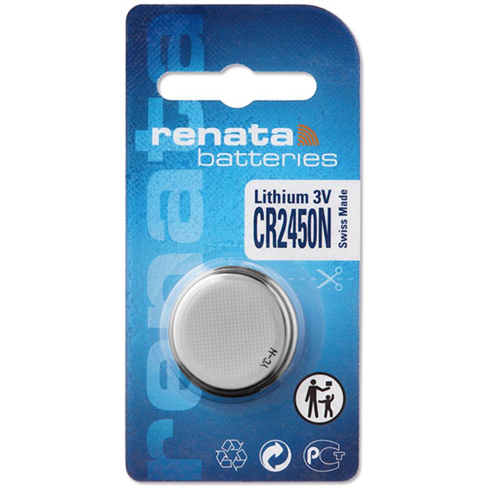 Renata Knopfzelle CR 2450N Batterie 3 V 540 mAh Lithium CR2450N 10 Stk.