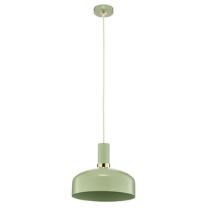 Suspension Malmo, lampe suspendue, plafonnier, luminaire avec abat-jour vert menthe