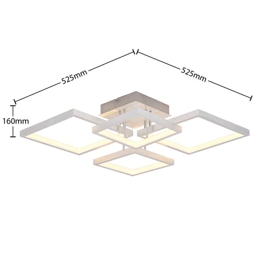 Lindby Adritha LED-Deckenlampe Deckenlampe Lampe Leuchte Hängeleuchte 4-flammig