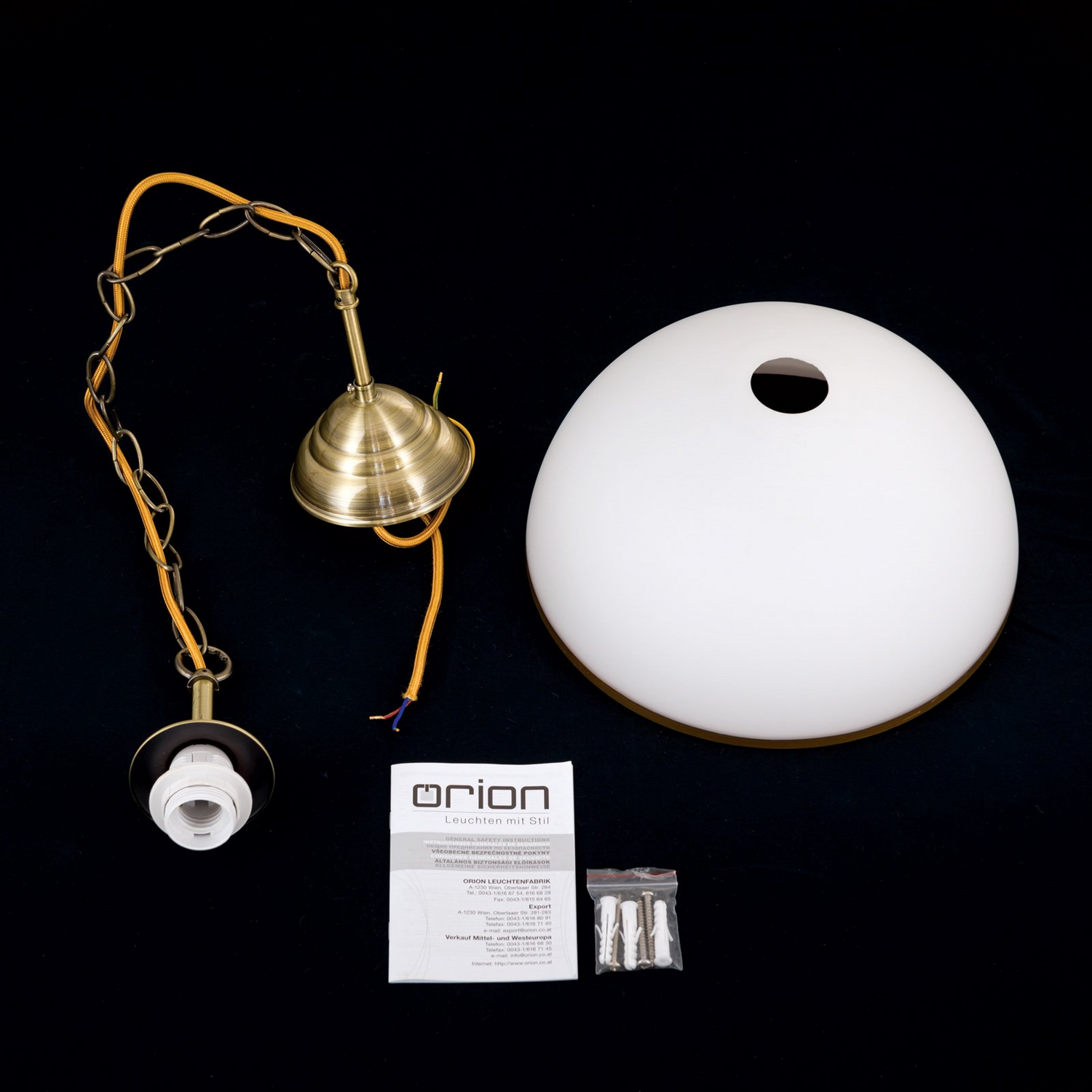 Orion Hängeleuchte Old Lamp Hängelampe Deckenlampe Licht Kettenaufhängung 1fl.   B-Ware - 9003090273973