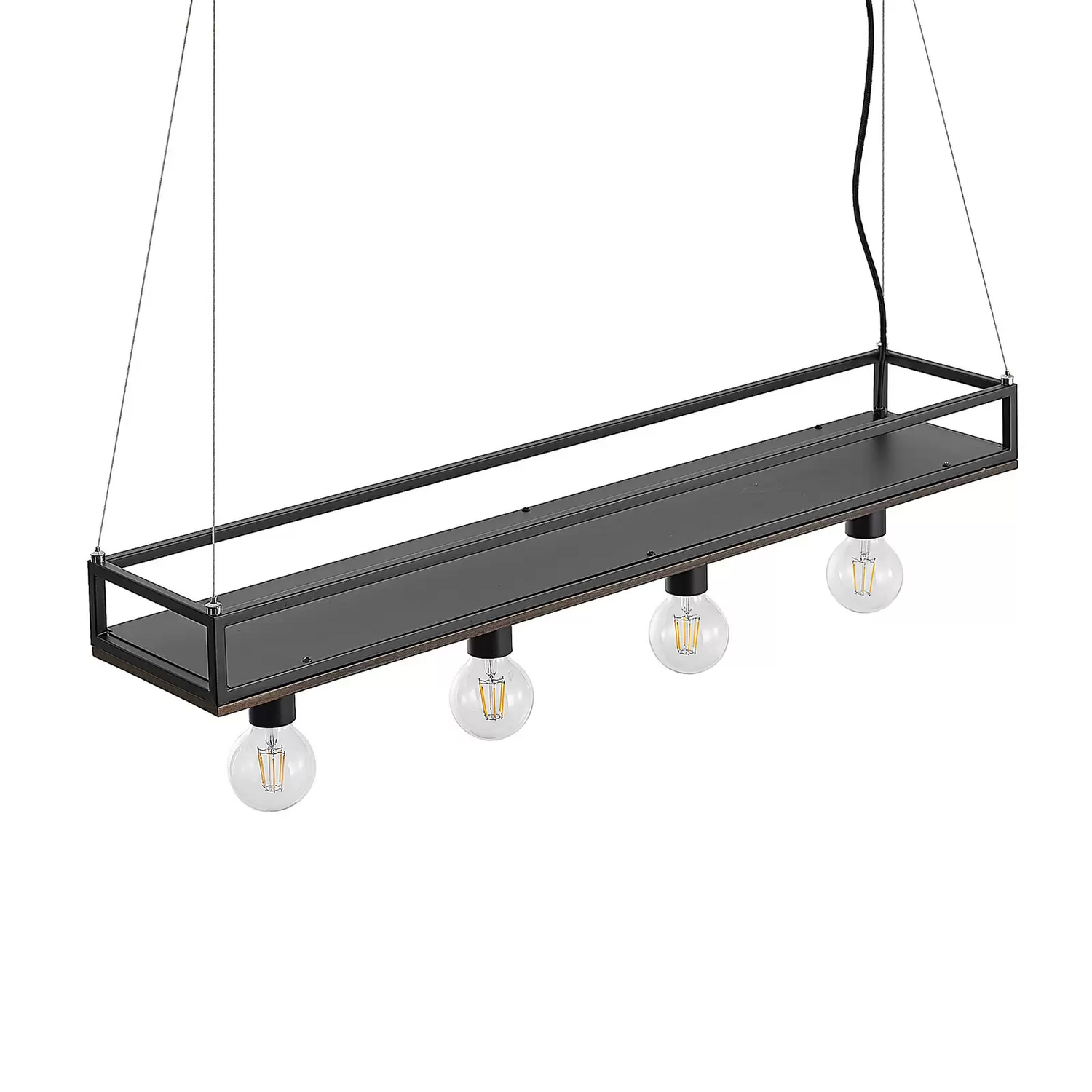 B-Ware Lindby Kirista Pendelleuchte Hängeleuchte Leuchte Lampe E27 Holz Dimmbar 10047
