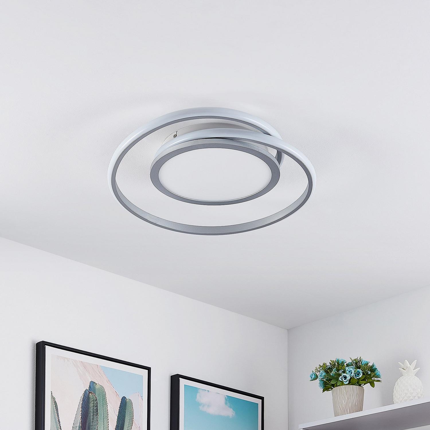 B-Ware Lucande Noud Led Deckenlampe Deckenleuchte Lampe Leuchte Spiralleuchte Dimmba195