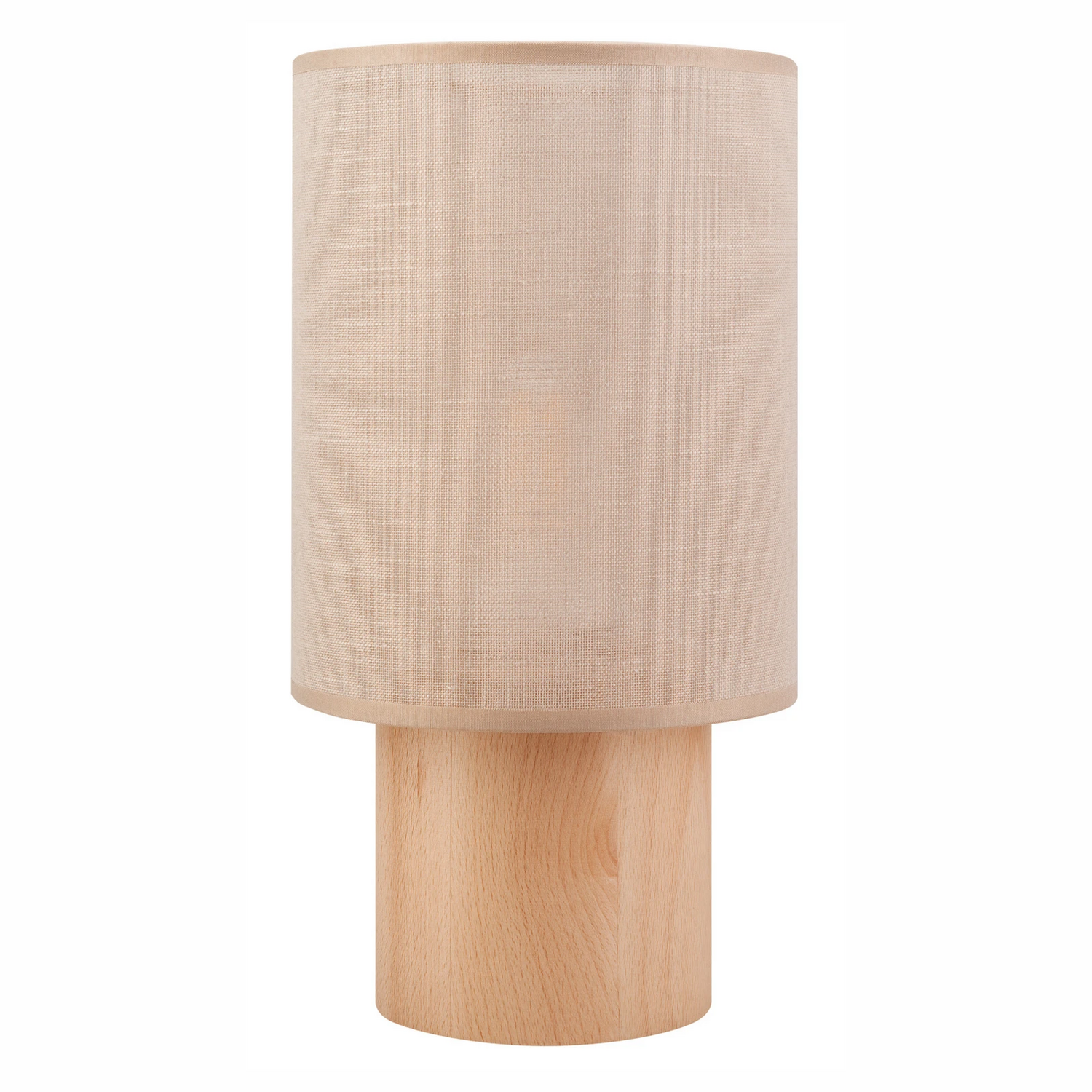 Envostar Asolita Tischleuchte Tischlampe Tischlicht Leuchte Holzfuß Schirm Beige B-Ware - 4251911780871