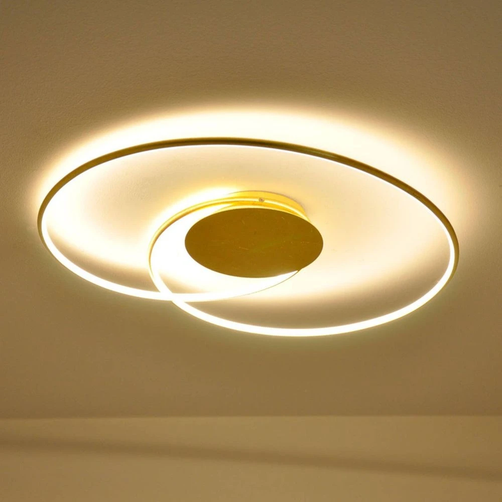 Lindby LED Deckenlampe Joline Deckenlampe Lampe Leuchte LED 33w Gold O 74 cm935