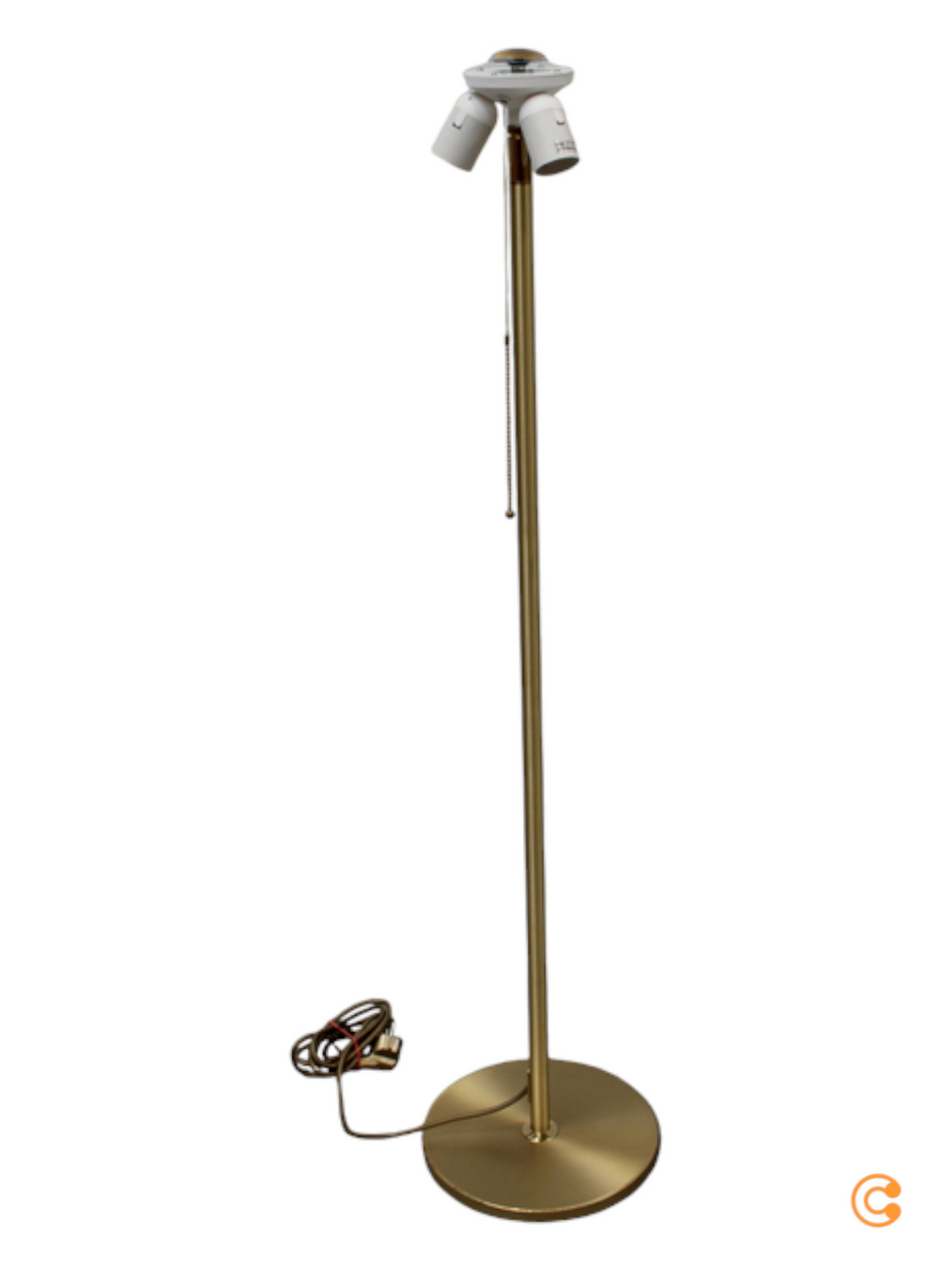 Hufnagel Edle Stehleuchte Loop Blattgoldbezug Stehlampe Leuchte Siehe Text/Foto B-Ware