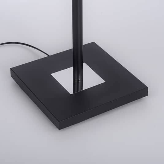 Lampadaire LED Leuchten Direkt Hans, lampe de lecture carrée, noir