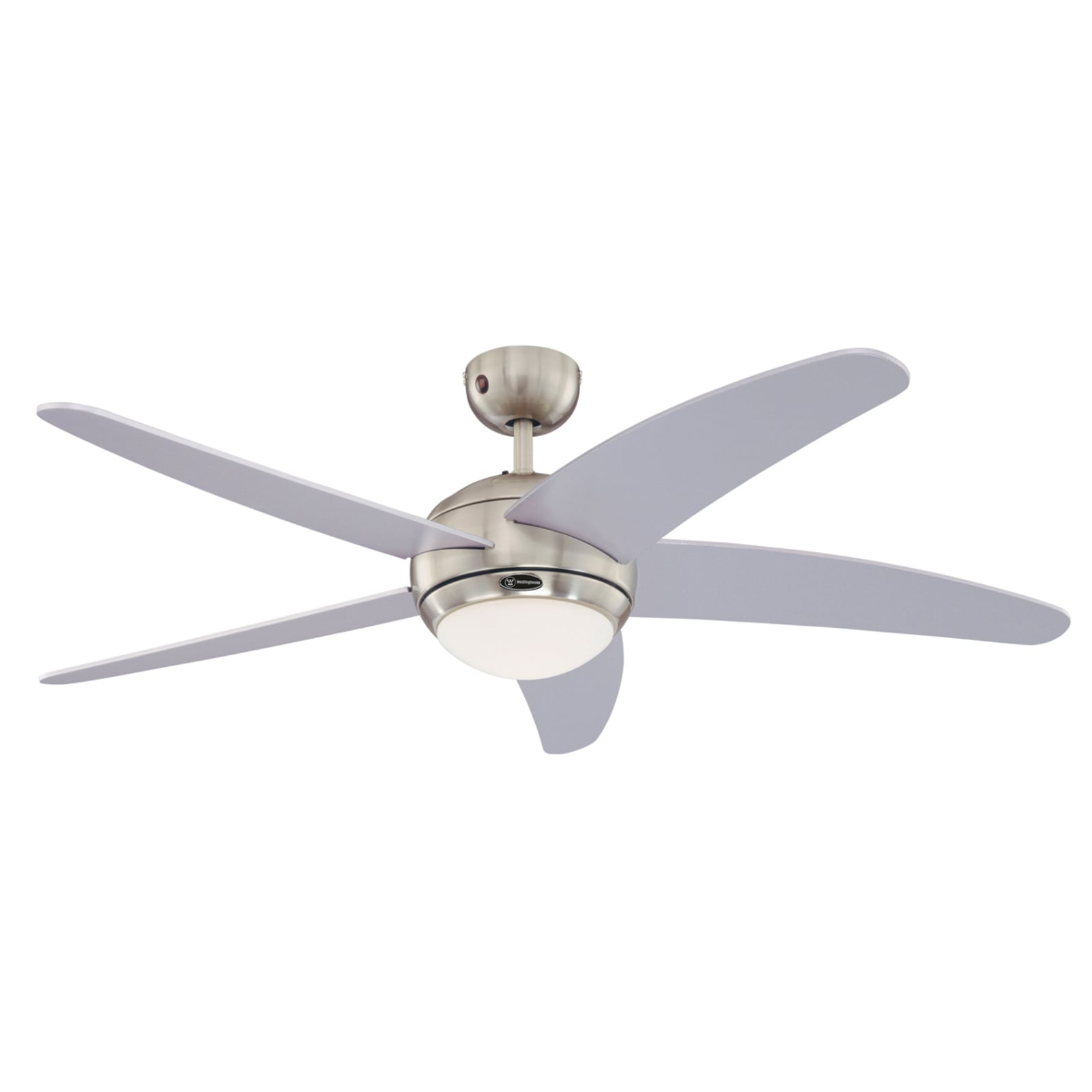 Westinghouse Deckenventilator Bendan mit Beleuchtung Fernbedienung silber 132cm - 4895105607959