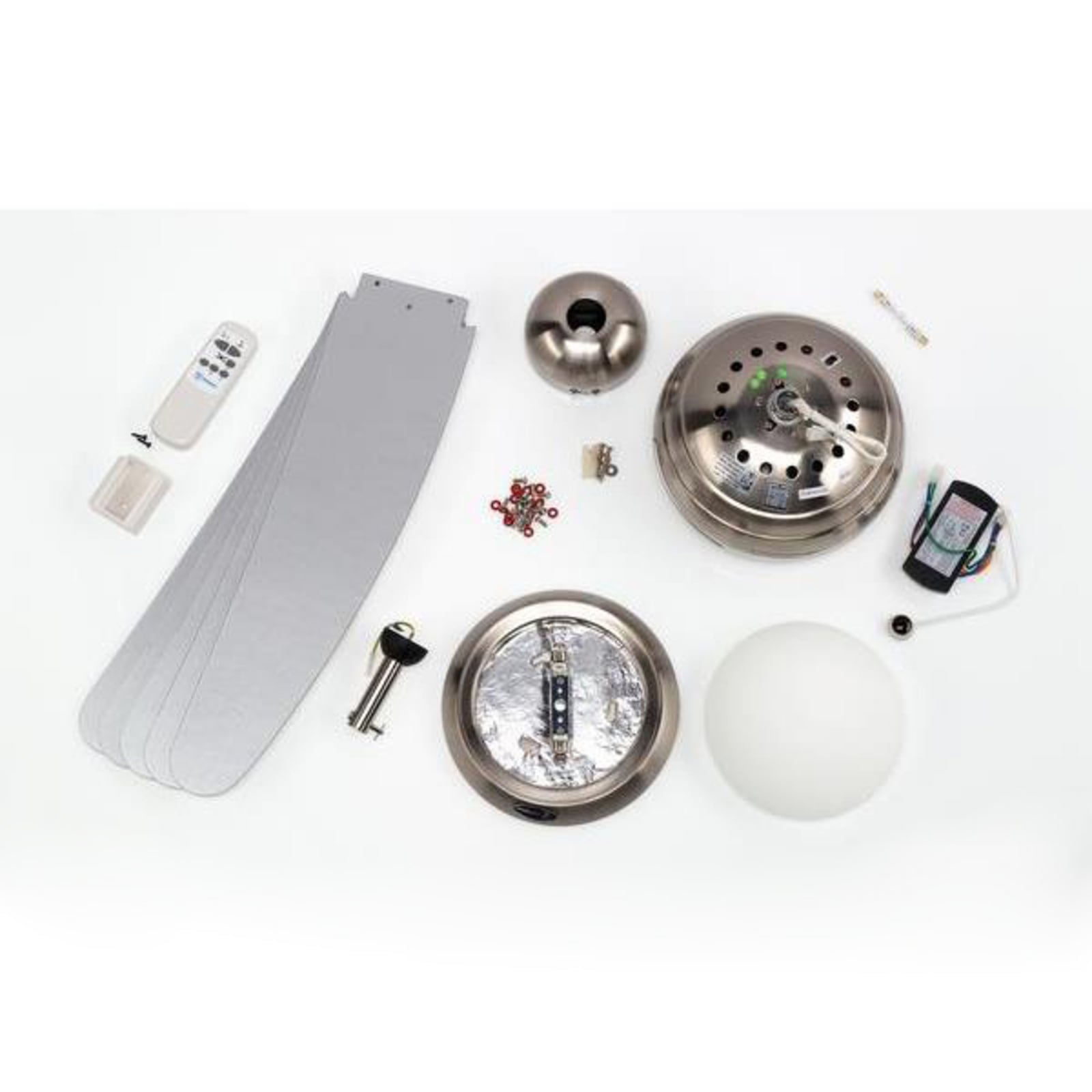 Westinghouse Deckenventilator Bendan mit Beleuchtung Fernbedienung silber 132cm - 4895105607959