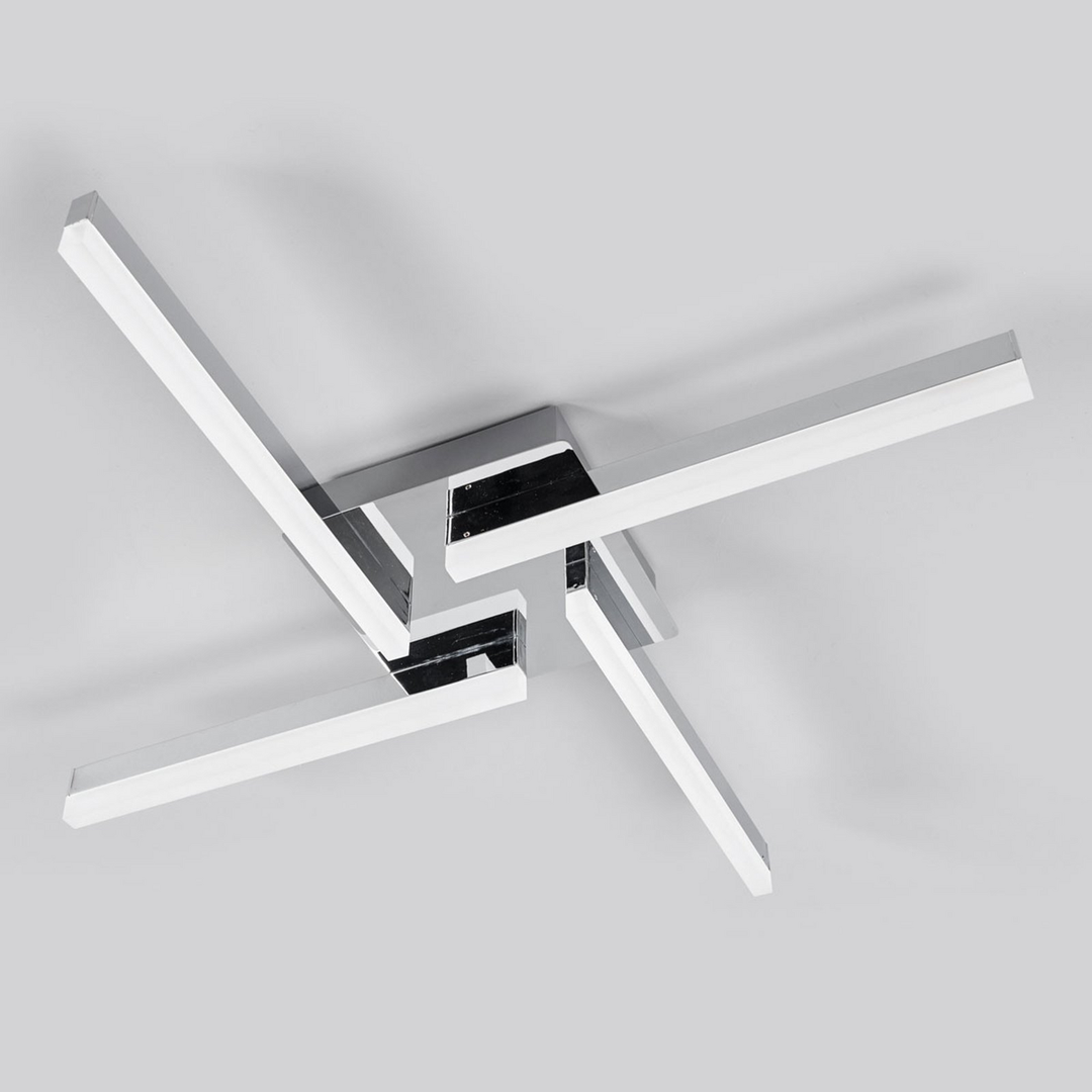 Lindby Vierflammige LED-Deckenlampe Patrik Deckenlampe Leuchte Lampe Licht IP44