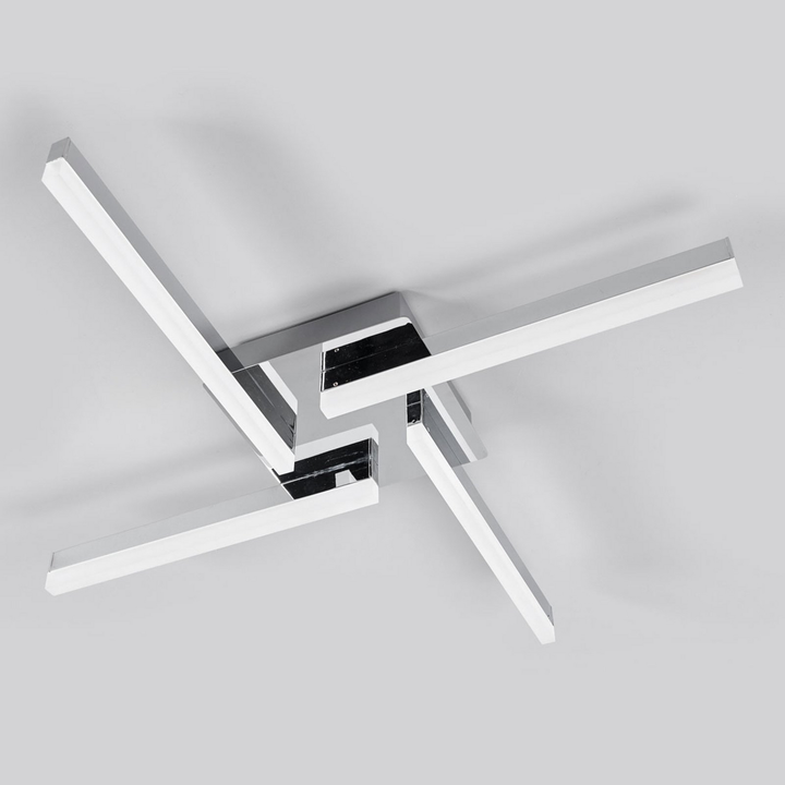 Lindby Vierflammige LED-Deckenlampe Patrik Deckenlampe Leuchte Lampe Licht IP44