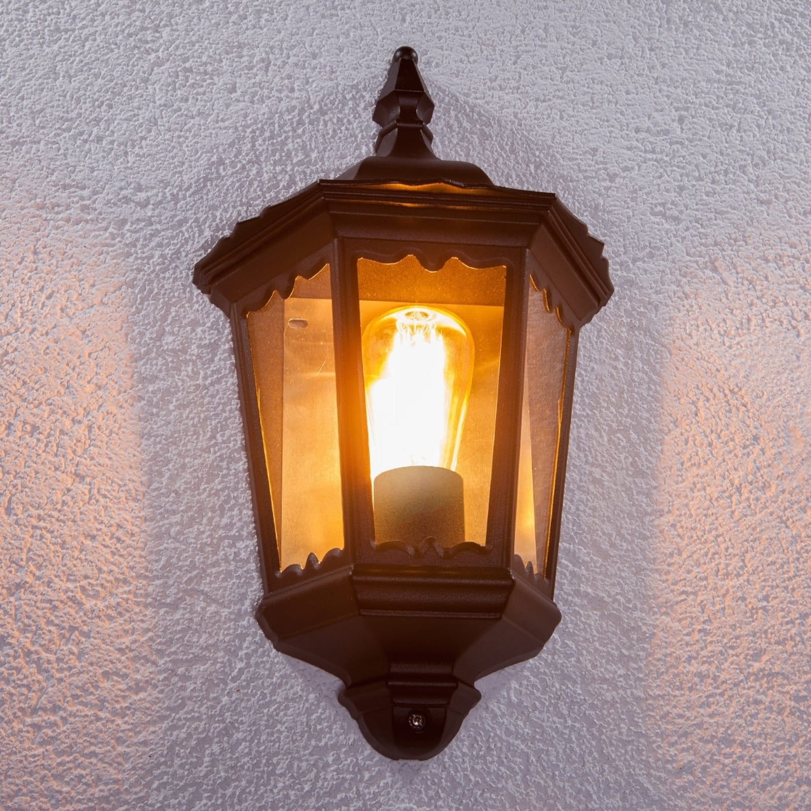 Lindby Außenwandleuchte Lieva LED Gartenleuchte Wandleuchte schwarz 44cm IP44 - 6291105700504