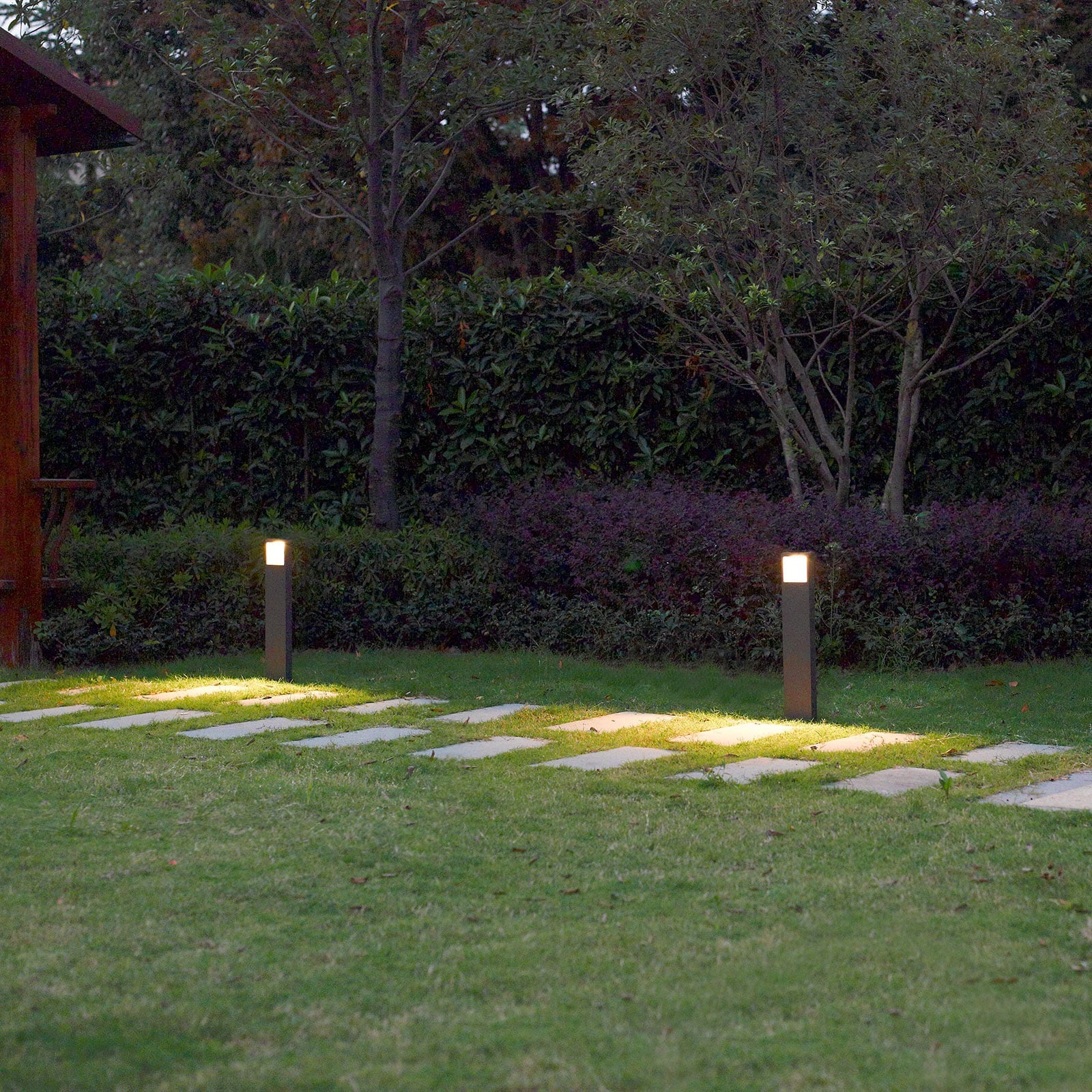 Lucande Wegeleuchte Gartenleuchte Leya LED Pollerleuchte anthrazit 65cm IP54 - 4251096503234