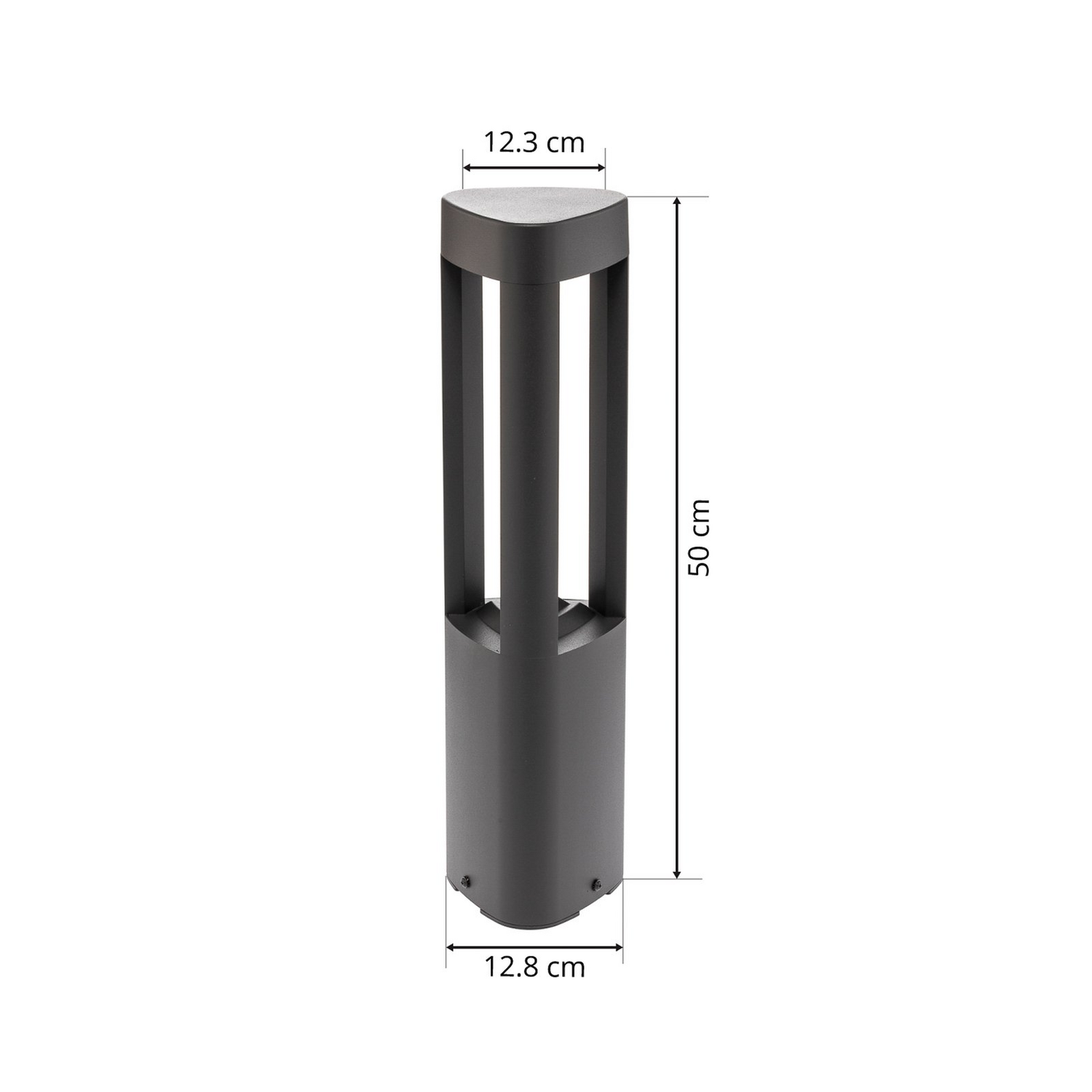 B-Ware Lucande Dreieckige Led Sockelleuchte Nanna Aus Aluminium Gartenleuchte Wegelicht
