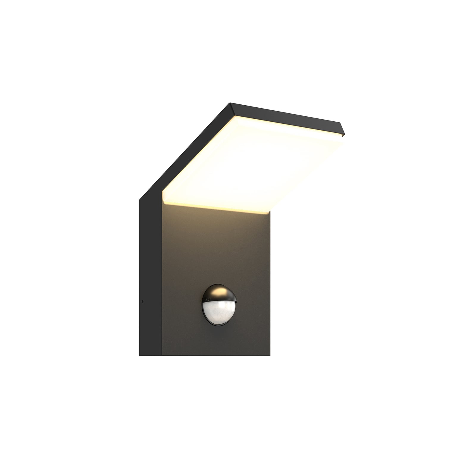 Nevio Außenwandleuchte Außenlampe LED Sensor Aluminium schwarz Bewegungsmelder - 6291106557060