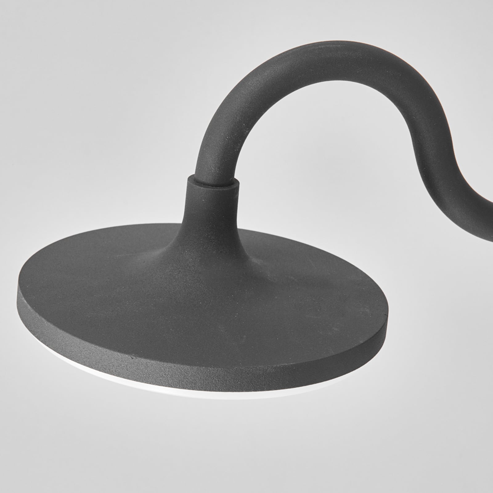 Lucande Außenwandleuchte Finny LED Gartenlampe mit Bewegungsmelder IP54 grau - 4251096520910