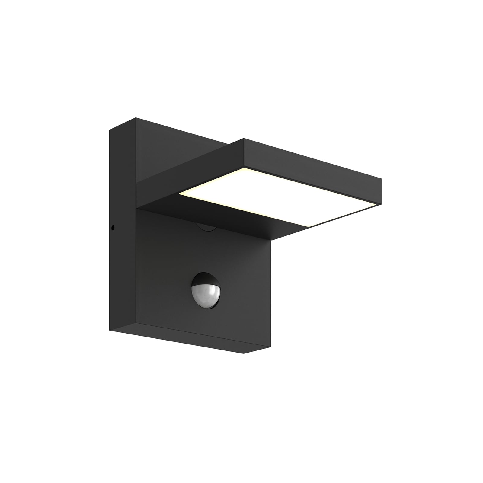 Lucande Außenwandleuchte Silvan LED Gartenlampe mit Sensor IP54 anthrazit - 4251096556711