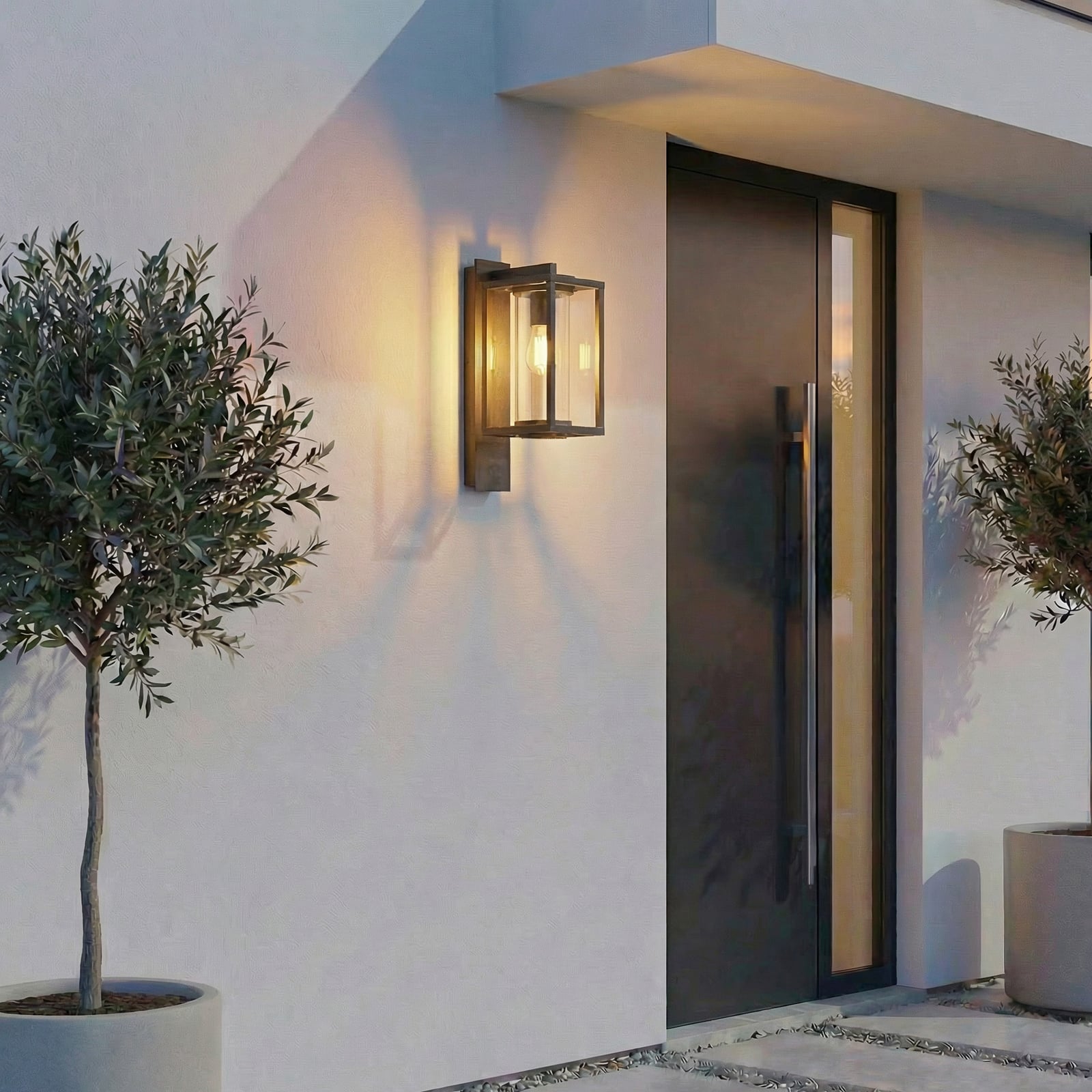 Lucande Außenwandleuchte Ferda LED Gartenleuchte Wandleuchte anthrazit IP44 78cm - 4251096575996
