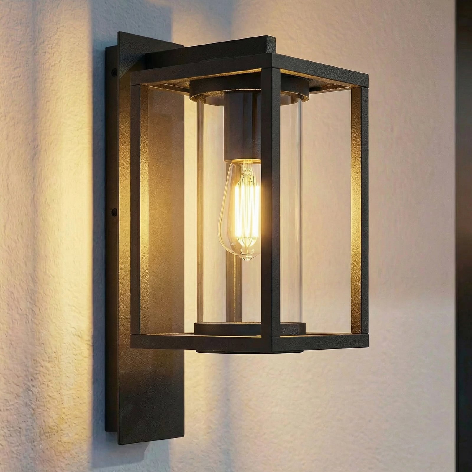 Lucande Außenwandleuchte Ferda LED Gartenleuchte Wandleuchte anthrazit IP44 78cm - 4251096575996