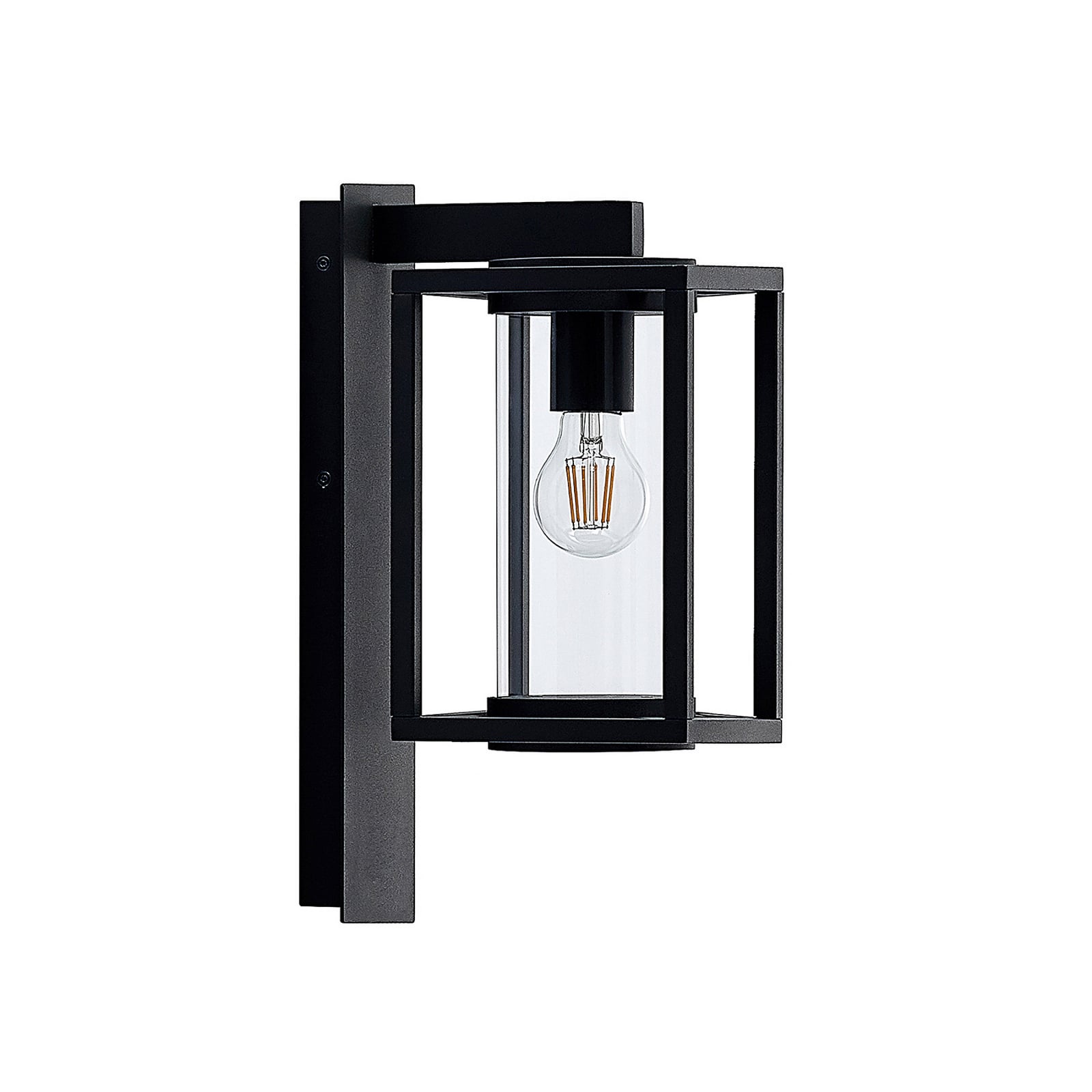 Lucande Außenwandleuchte Ferda LED Gartenleuchte Wandleuchte anthrazit IP44 78cm - 4251096575996