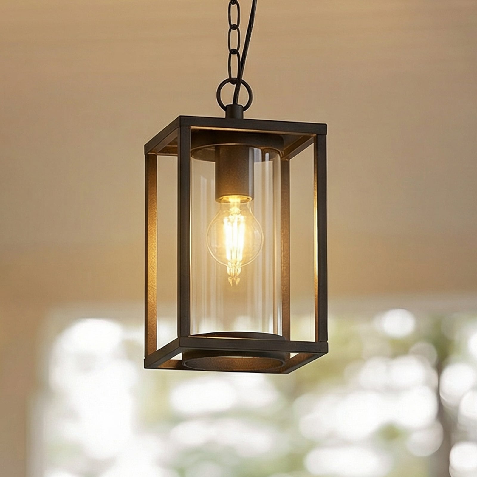 Lucande Außenhängeleuchte Ferda LED Gartenleuchte dimmbar anthrazit IP44 25cm - 4251096576092