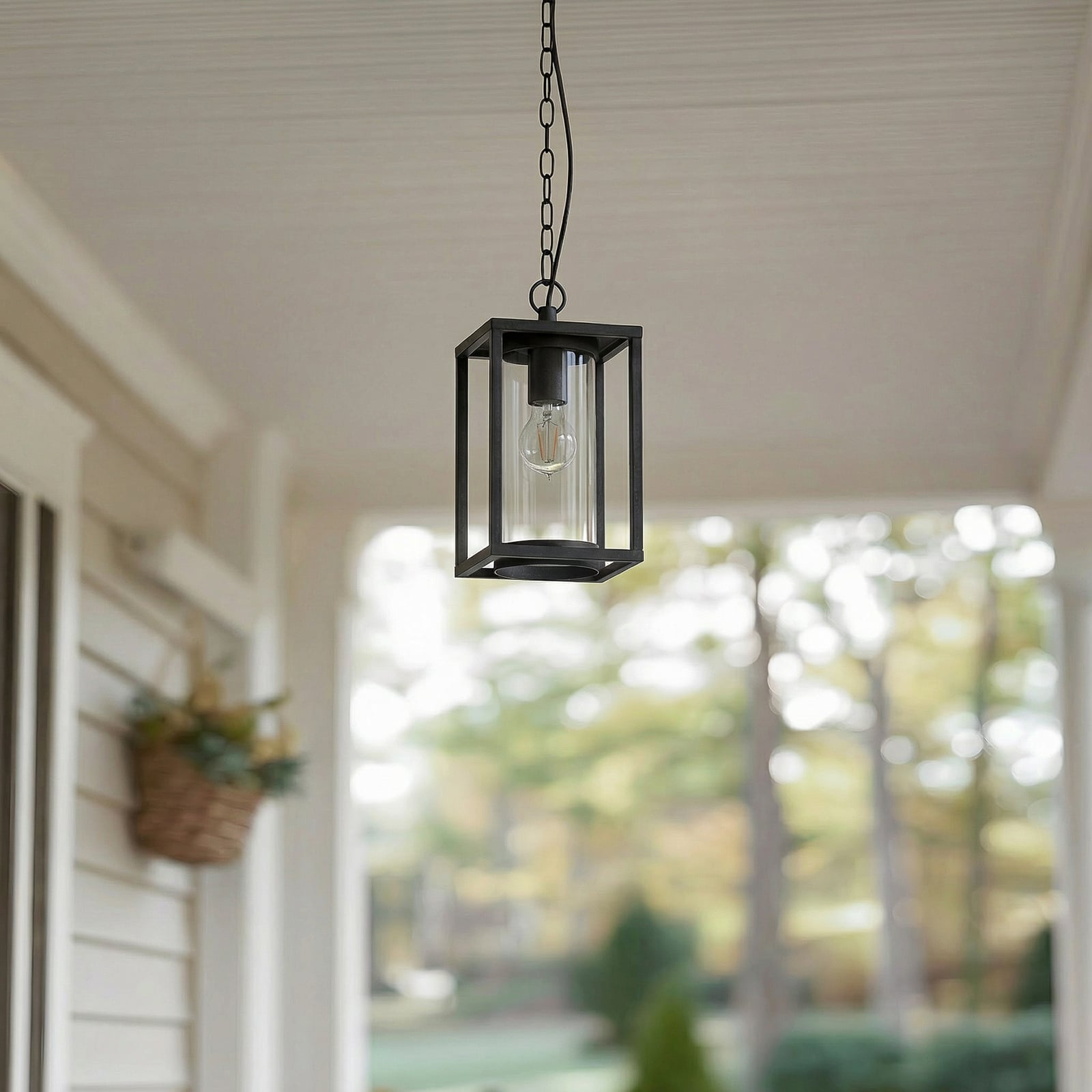 Lucande Außenhängeleuchte Ferda LED Gartenleuchte dimmbar anthrazit IP44 25cm - 4251096576092