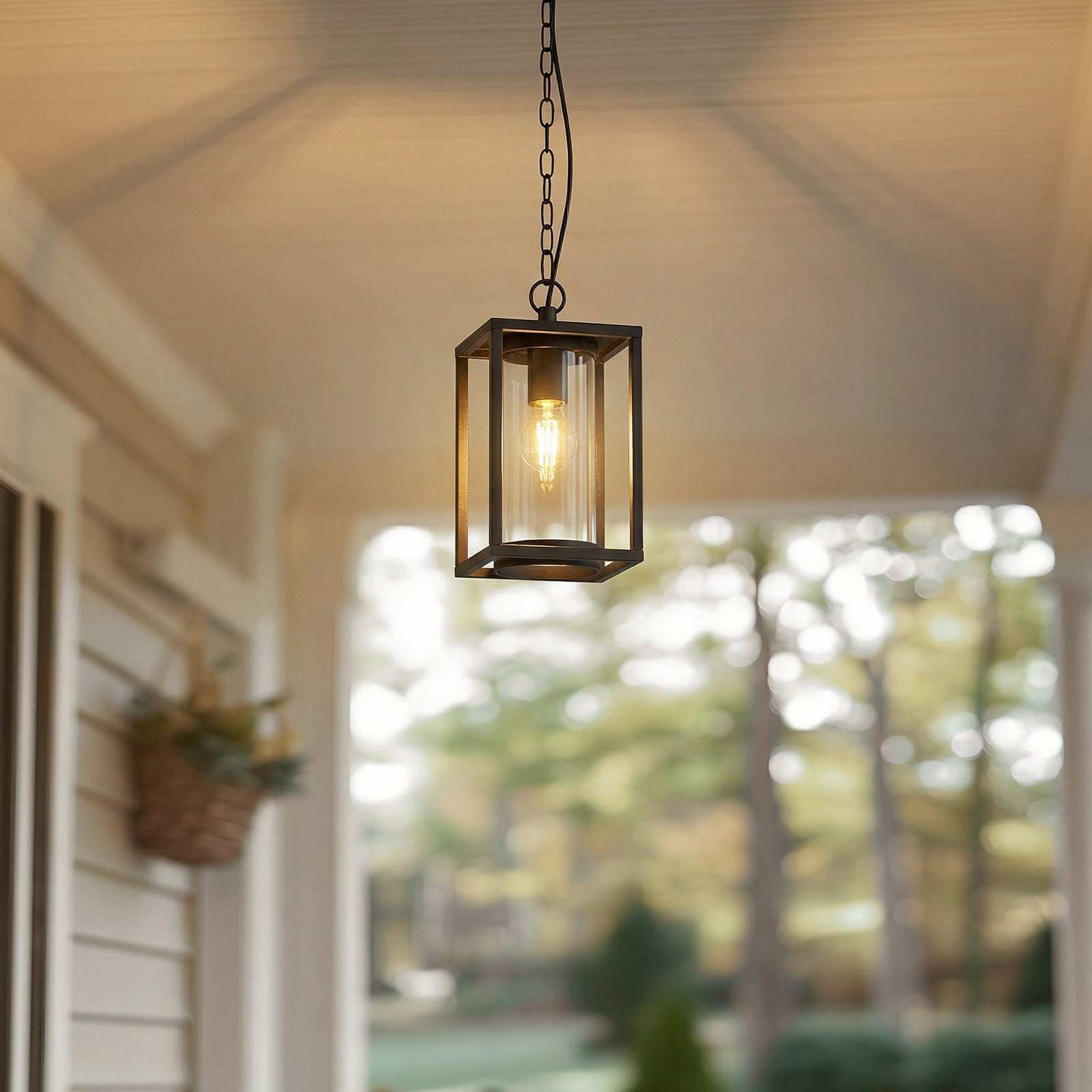 Lucande Außenhängeleuchte Ferda LED Gartenleuchte dimmbar anthrazit IP44 25cm - 4251096576092