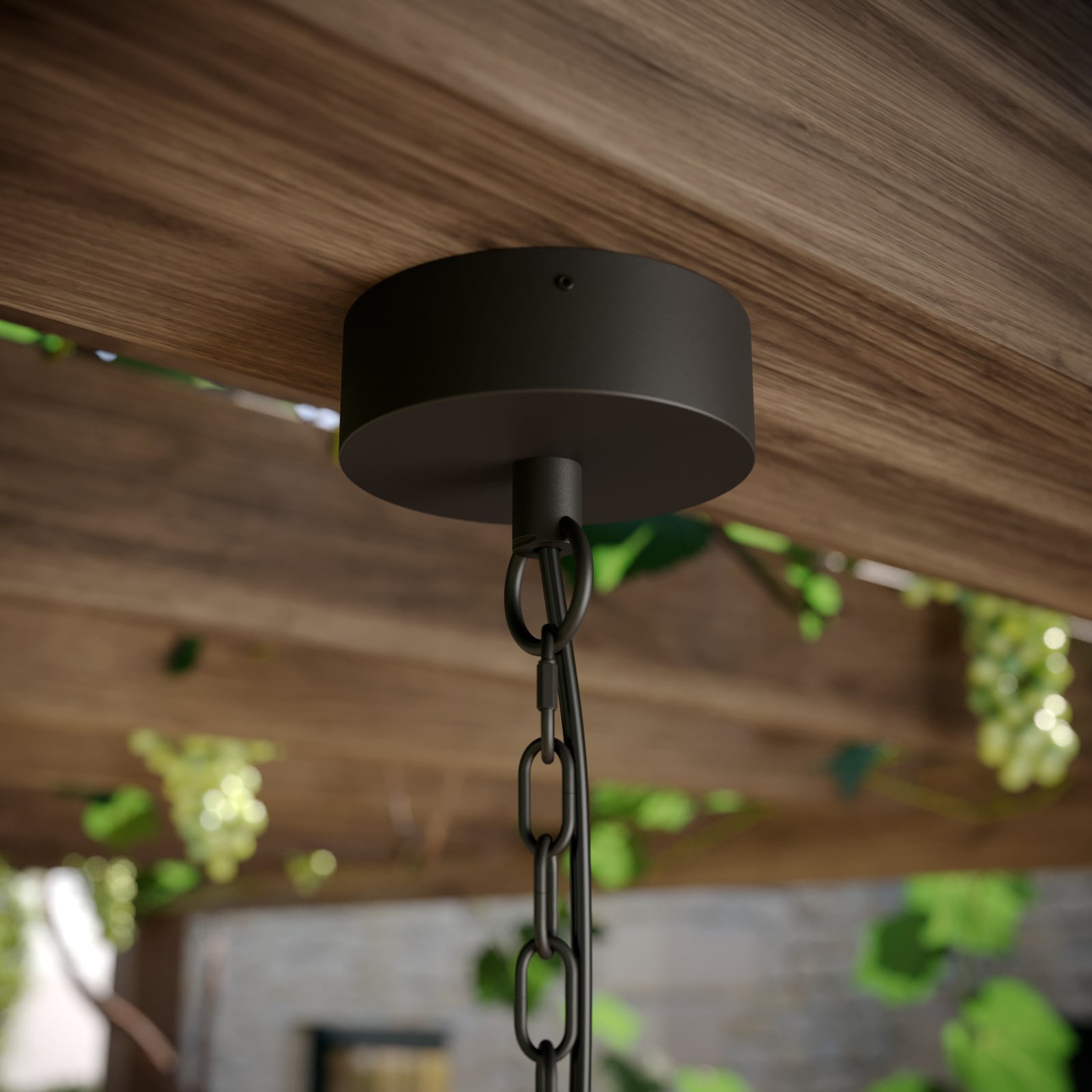 Lucande Außenhängeleuchte Ferda LED Gartenleuchte dimmbar anthrazit IP44 25cm - 4251096576092