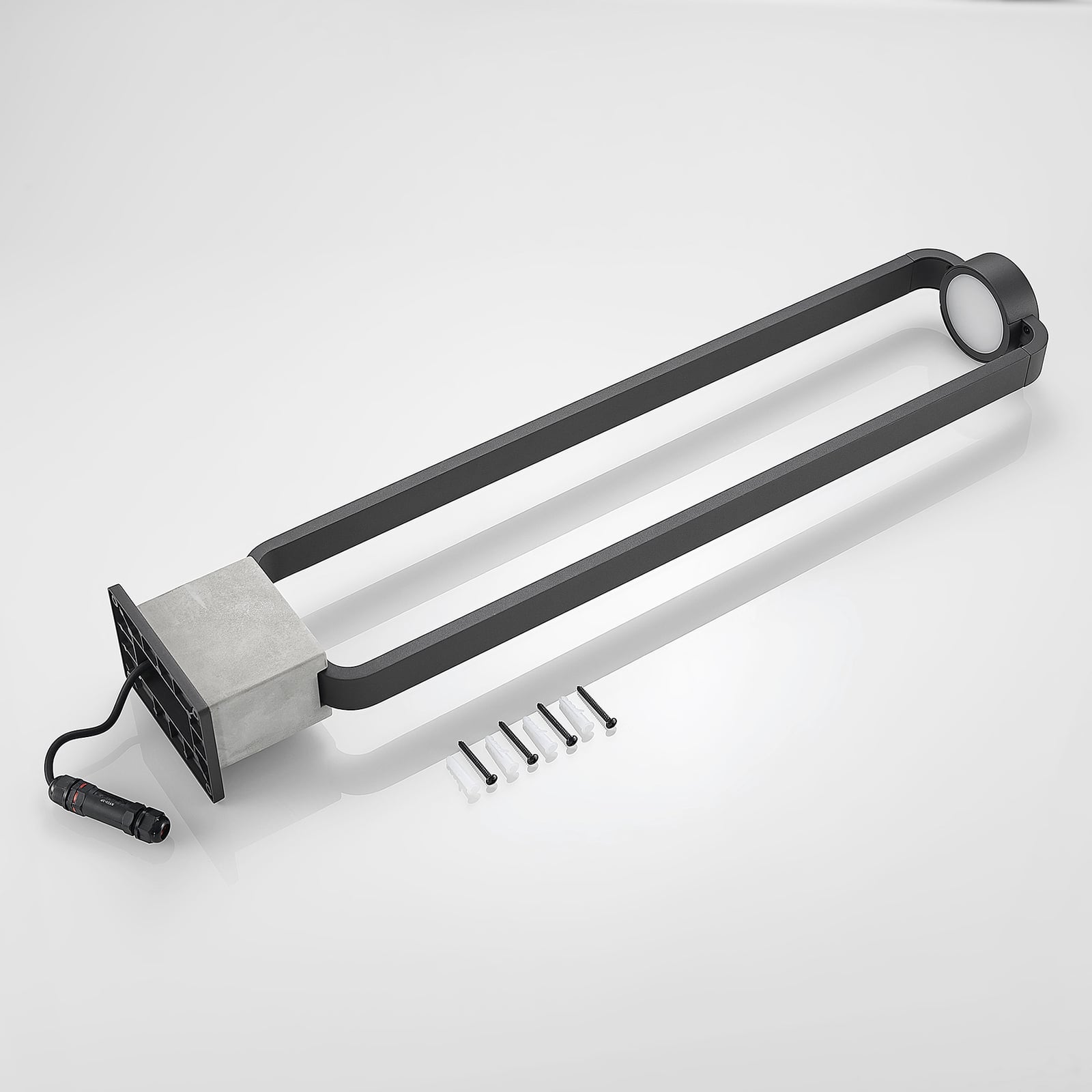 Lucande Wegeleuchte Gartenleuchte Belna LED Pollerleuchte anthrazit 100cm IP65 - 4251911702606