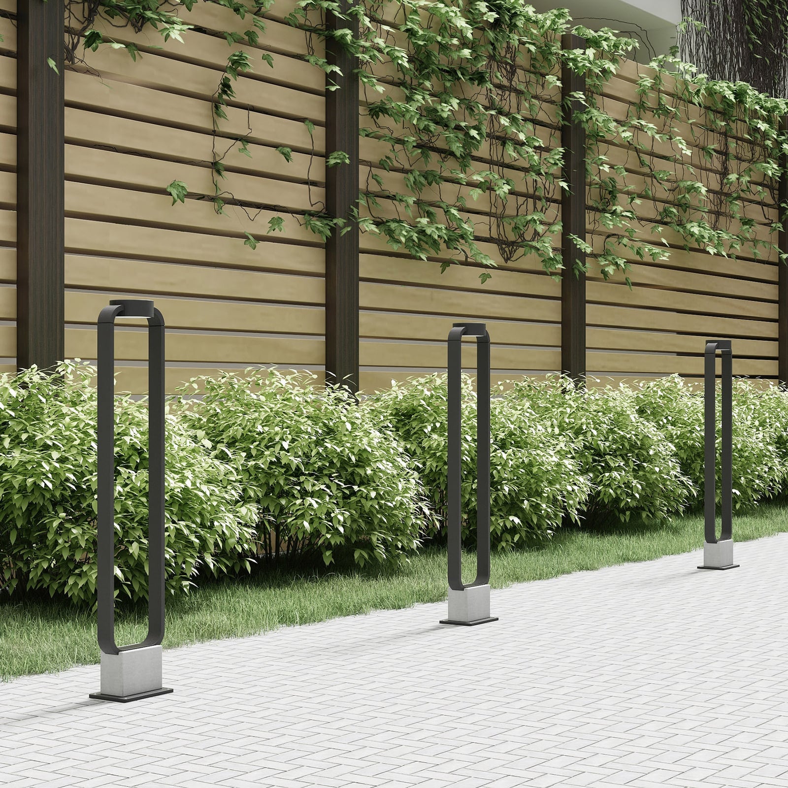 Lucande Wegeleuchte Gartenleuchte Belna LED Pollerleuchte anthrazit 100cm IP65 - 4251911702606