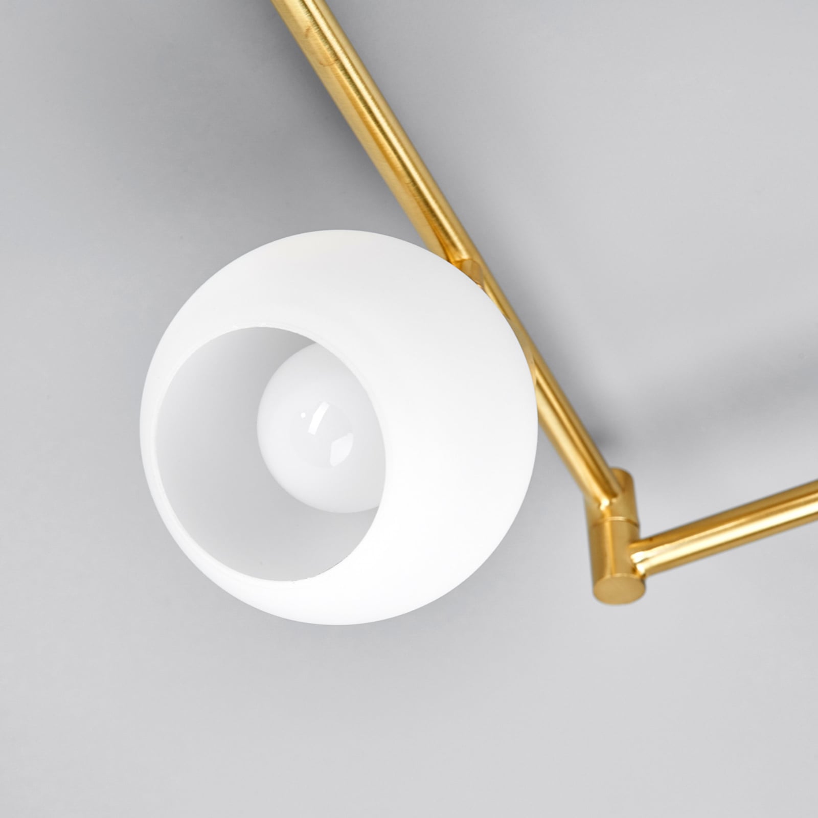 Lindby Deckenlampe Hängeleuchte Elaina LED 6-flammig dimmbar messing Ø10cm 180cm - 6291106553338
