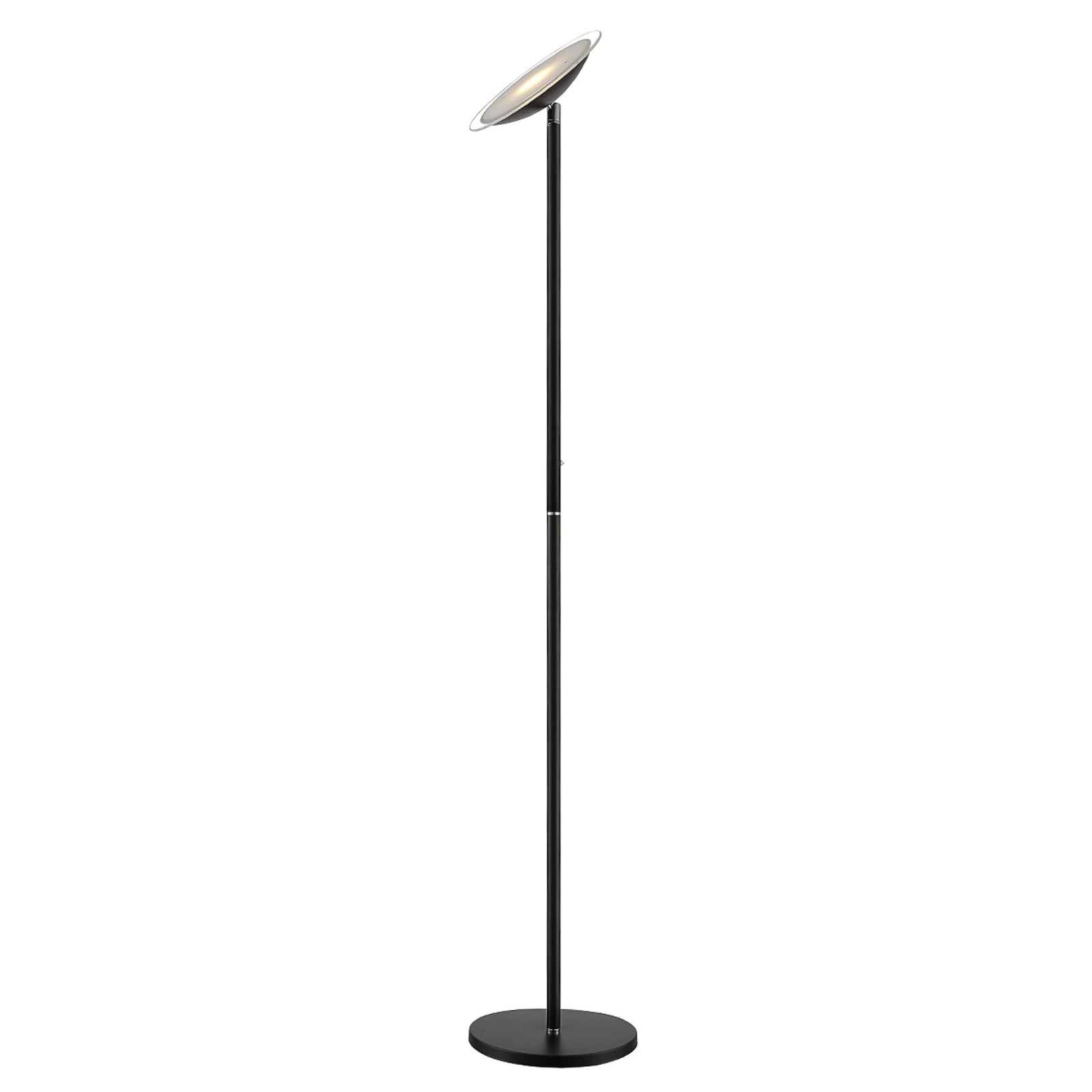 Lindby Stehlampe Stehleuchte Malea LED dimmbar Lampe Leuchte schwarz 180cm - 6291105709606