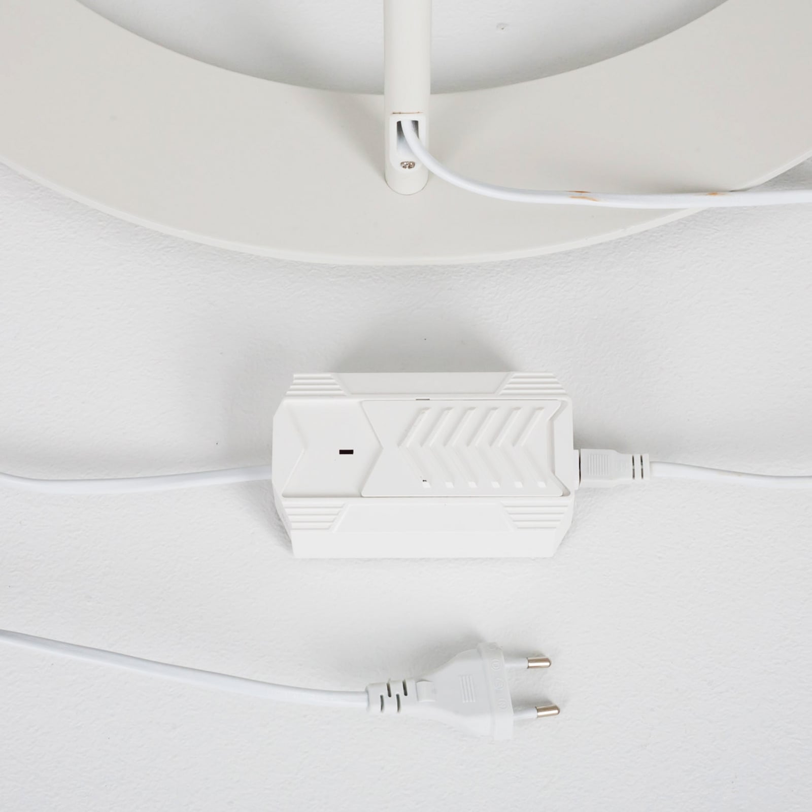 Lindby Stehleuchte Bogenleuchte Danua LED dimmbar Lampe Leuchte weiß 200cm - 4251096501872