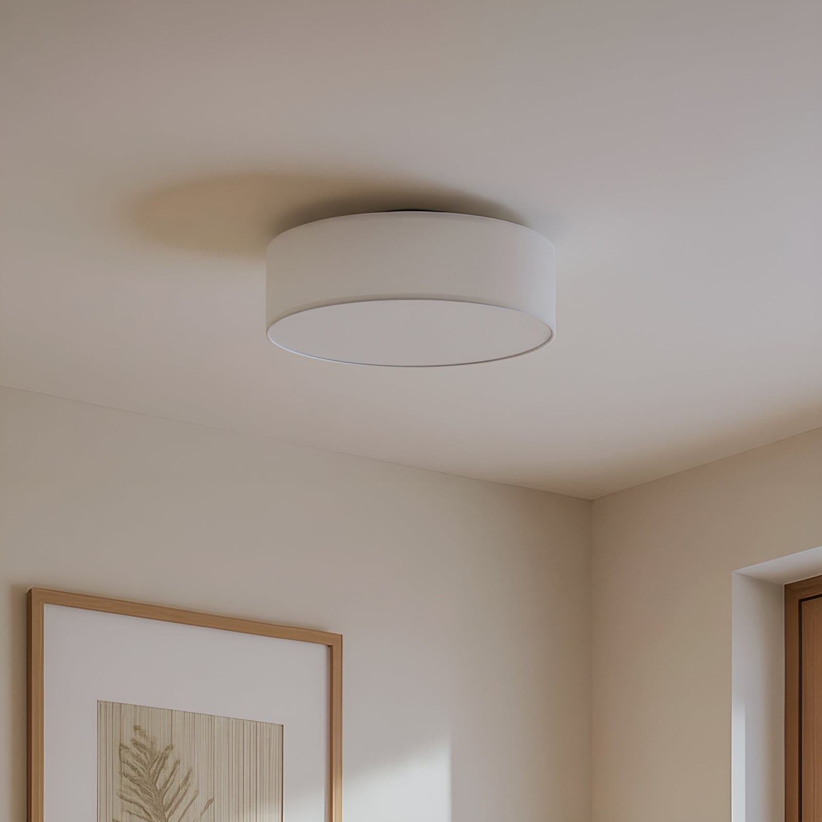Lindby Deckenlampe Sebatin Hängelampe Lampe Leuchte Ø 40 cm E14 3-flammig creme - 4251096503104