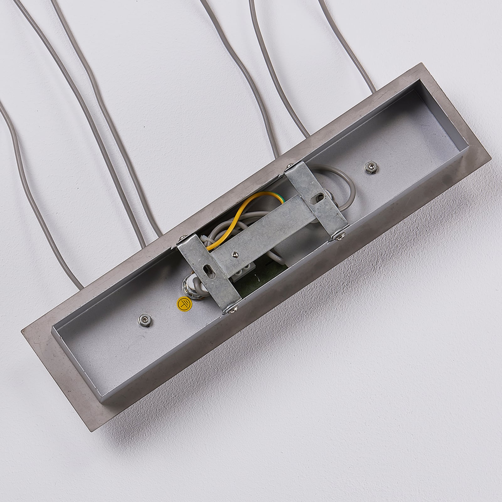 Lindby Hängelampe Hängeleuchte Simeon LED Pendelleuchte dimmbar nickel 73cm - 4251096505863
