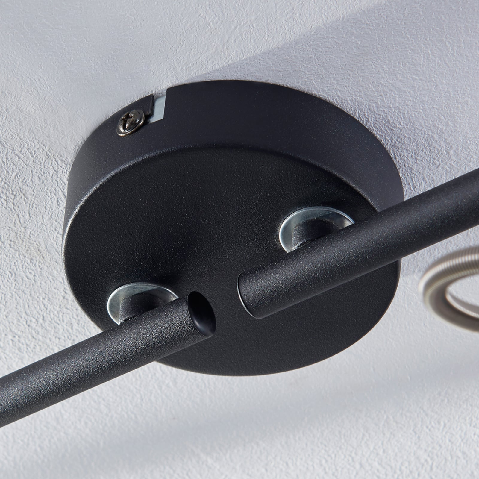 Lindby Deckenleuchte Deckenlampe Julin LED dimmbar 4-flammig schwarz-gold 85cm - 4251096519440