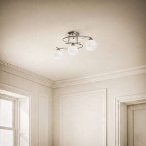 B-Ware Lindby Deckenlampe Deckenleuchte Svean LED Lampe 3-flammig Leuchte weiß 60cm