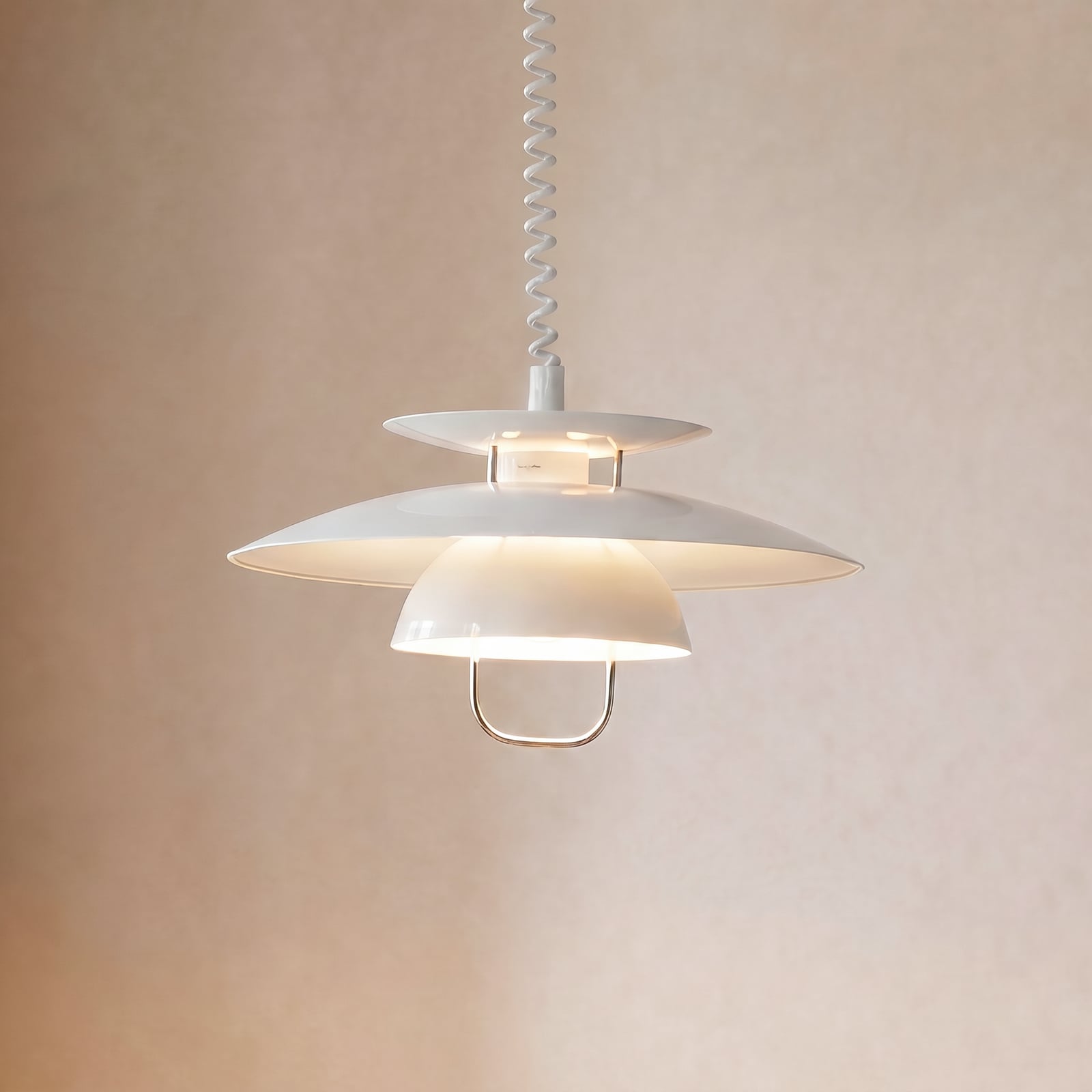 Lindby Hängelampe Hängeleuchte Nadija LED Pendelleuchte dimmbar weiß 43cm Höhe - 4251096525458