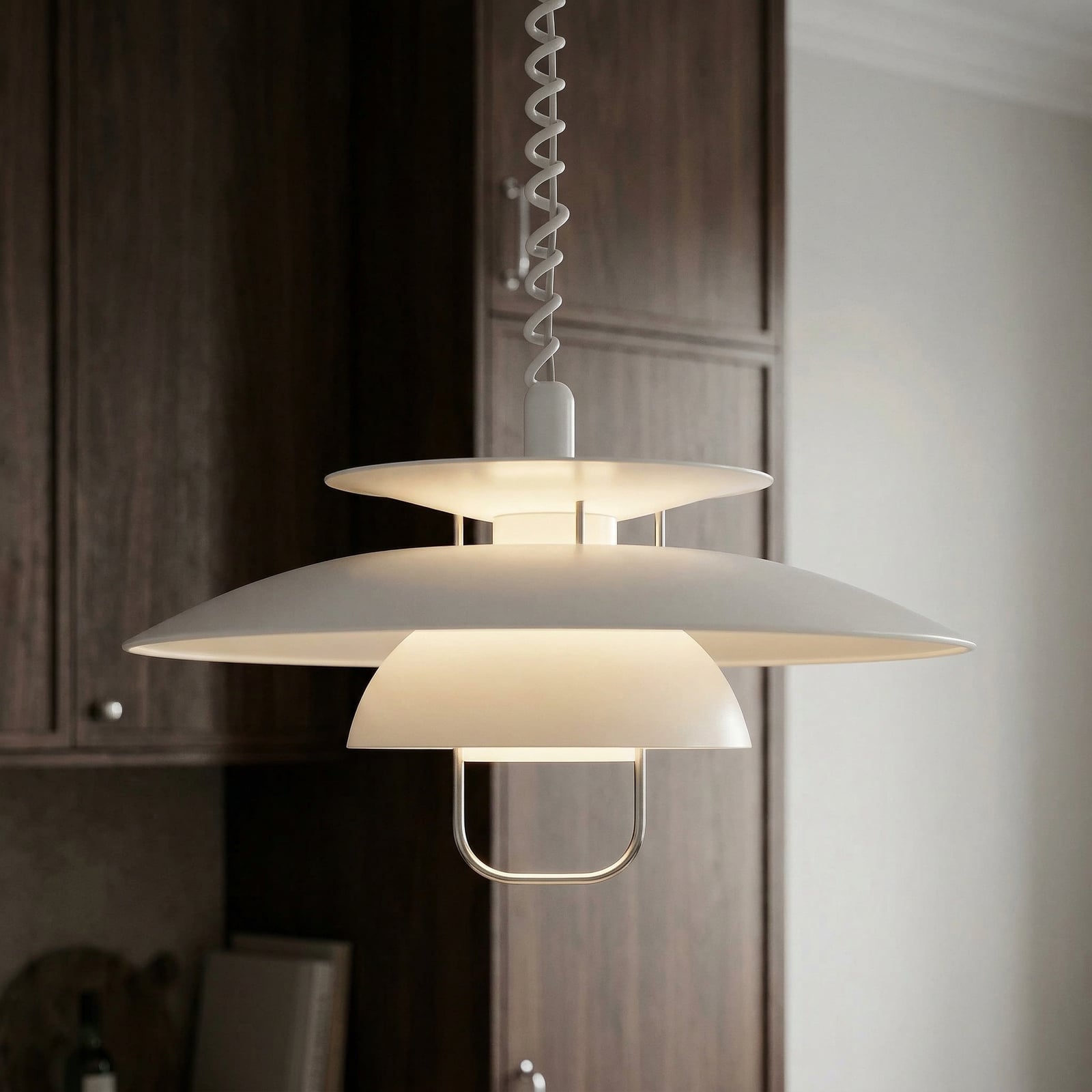 Lindby Hängelampe Hängeleuchte Nadija LED Pendelleuchte dimmbar weiß 43cm Höhe - 4251096525458