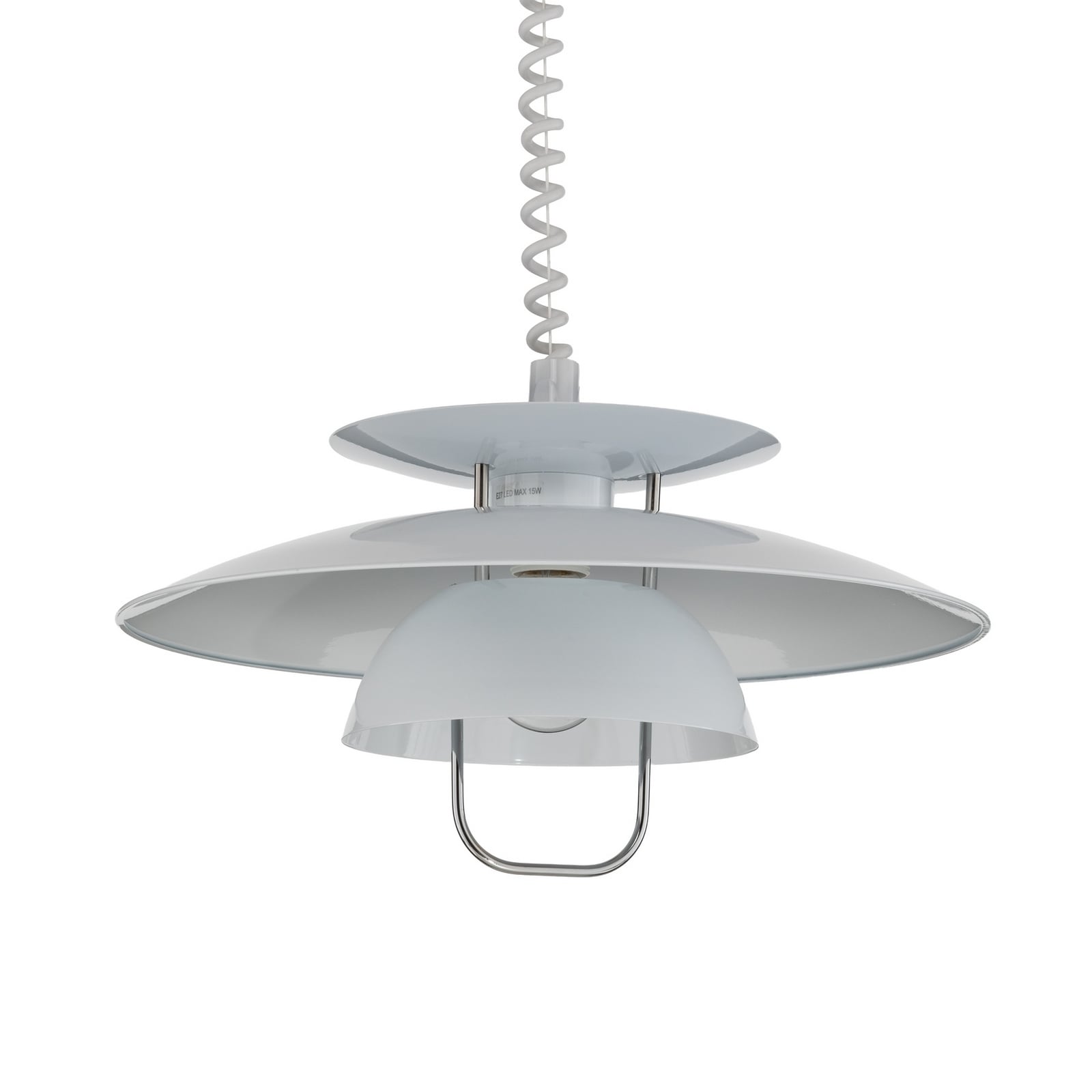 Lindby Hängelampe Hängeleuchte Nadija LED Pendelleuchte dimmbar weiß 43cm Höhe - 4251096525458