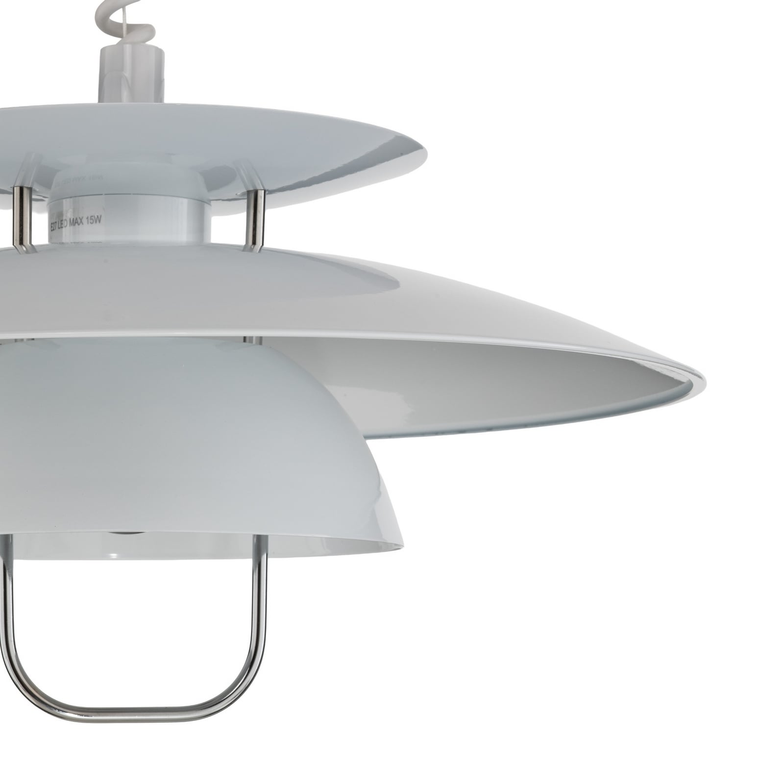 Lindby Hängelampe Hängeleuchte Nadija LED Pendelleuchte dimmbar weiß 43cm Höhe - 4251096525458
