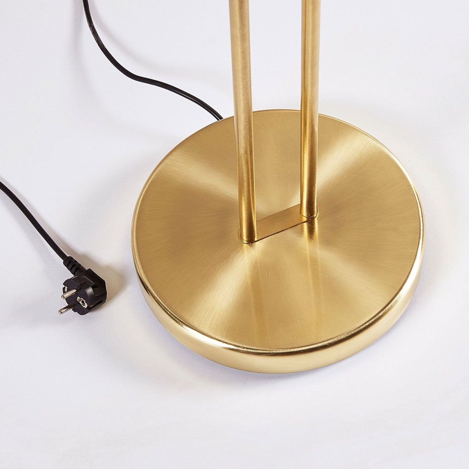 Lindby Stehlampe Felicia LED Leselampe Stehleuchte messing 180cm E27 Leuchte - 4251096532616