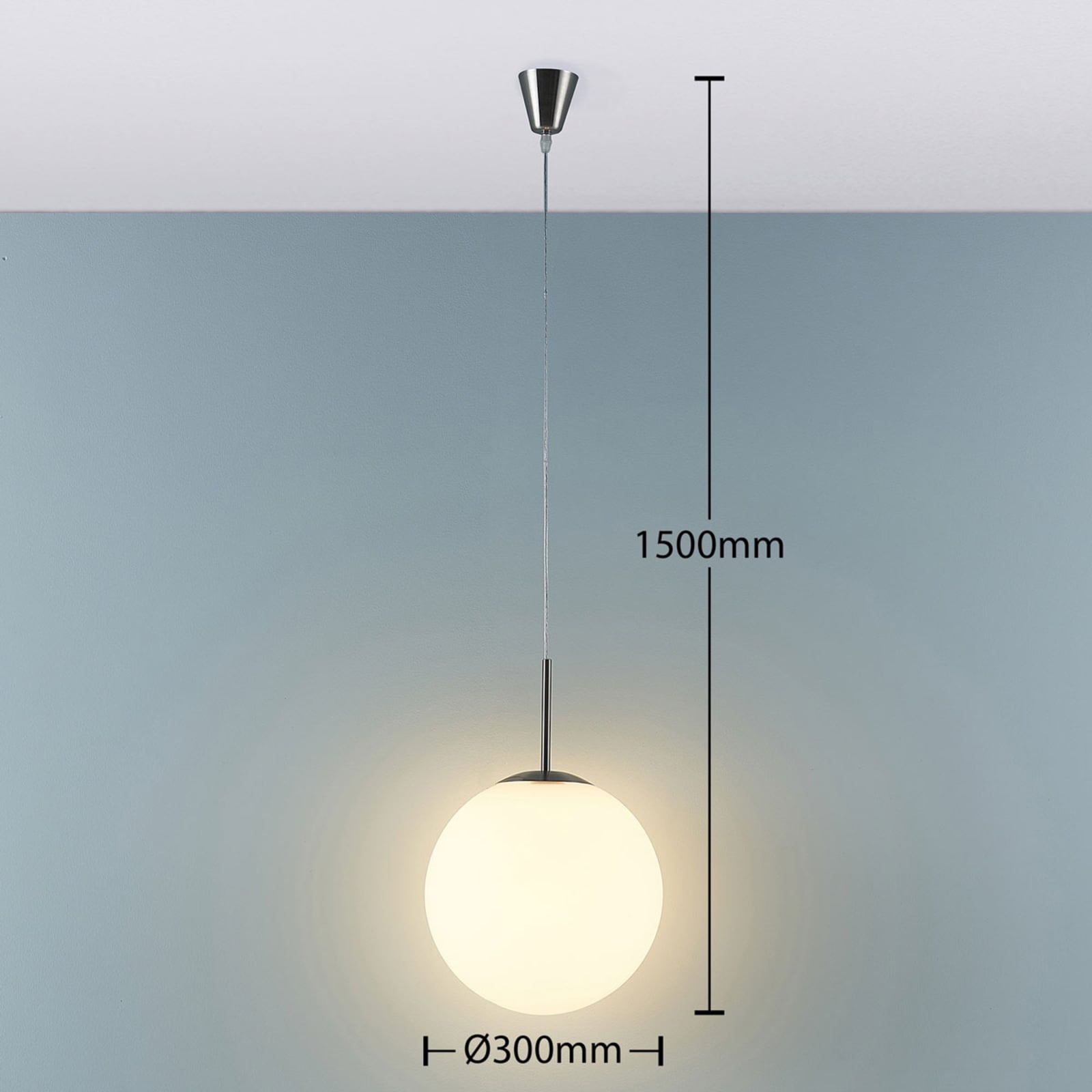 Lindby Hängeleuchte Pendelleuchte Marike LED Lampe Leuchte dimmbar weiß Ø30cm - 4251096539646
