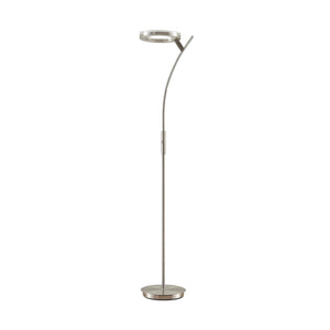 B-Ware Lindby Stehleuchte Darion LED dimmbar Lampe Leuchte grau Metall 180cm hoch