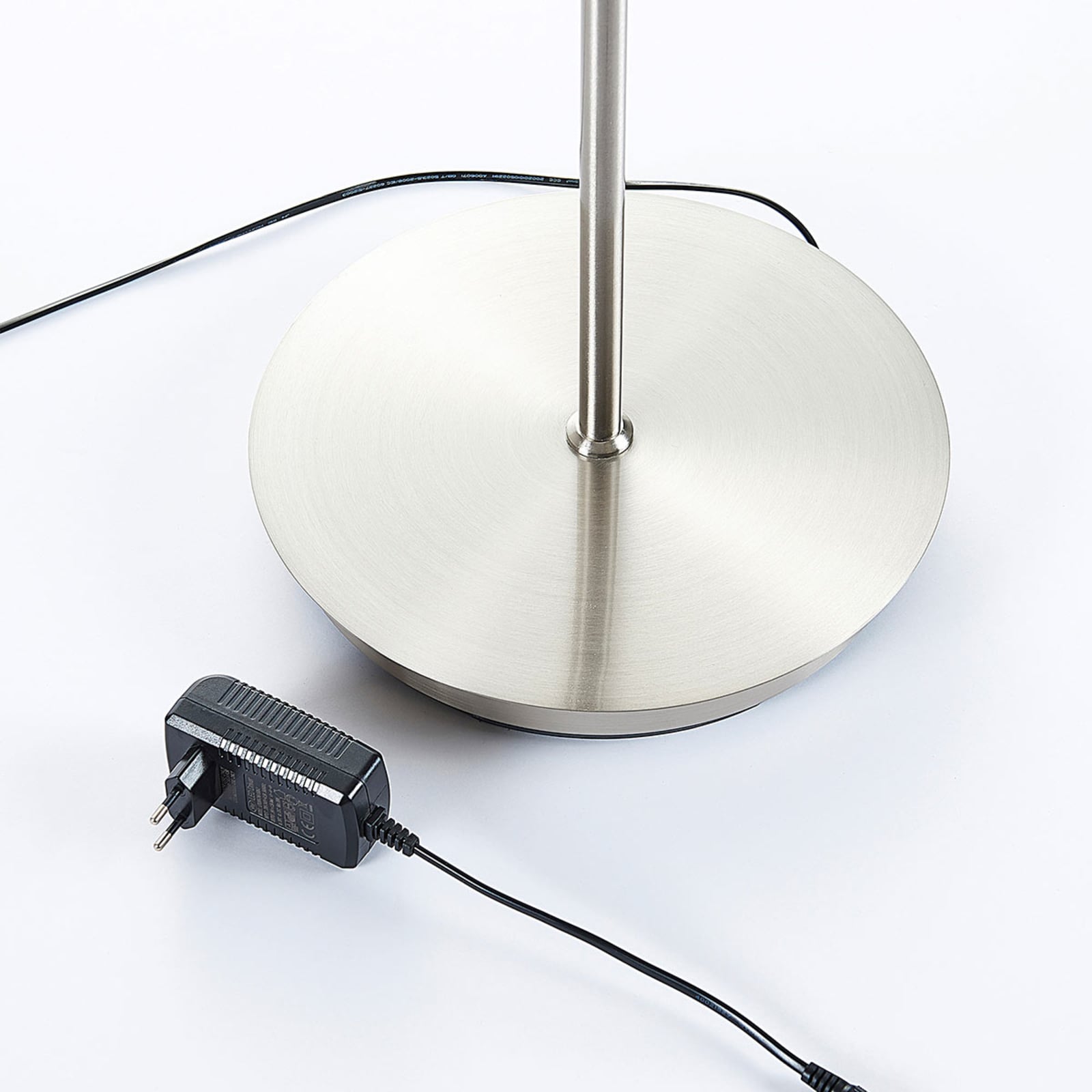Lindby Stehleuchte Darion LED dimmbar Lampe Leuchte grau Metall 180cm hoch - 4251096544954